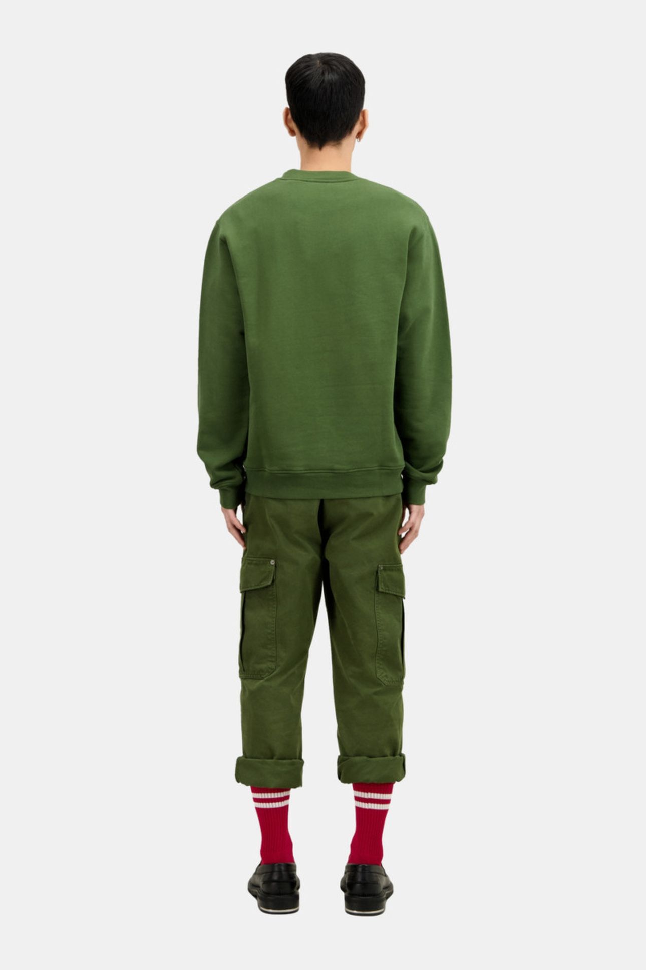 SWEATSHIRT WITH EAGLE PRINT USED KAKI 4