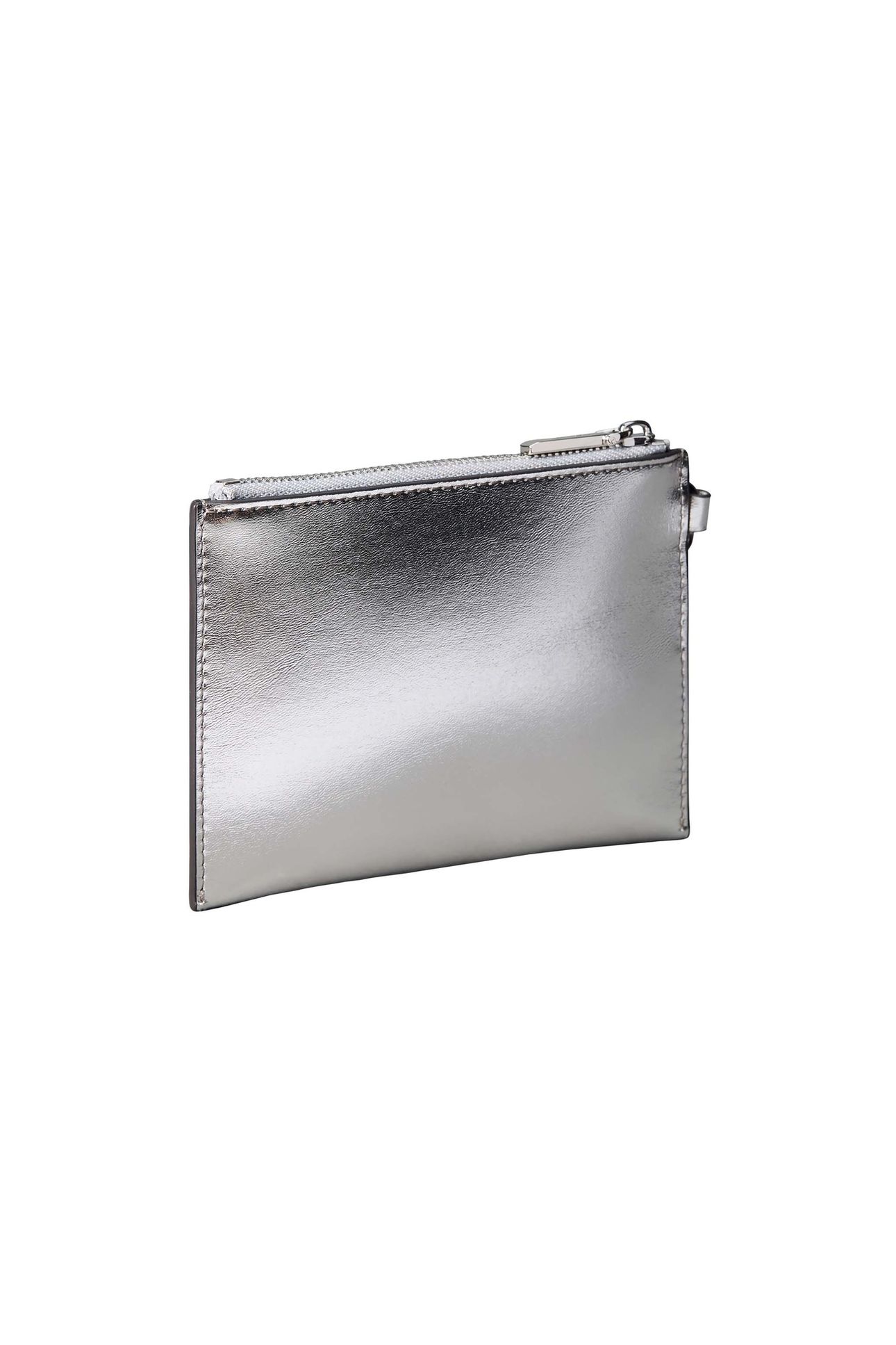 SCRIPT HARDWARE METALLIC POUCH SILVER METALLIC 3