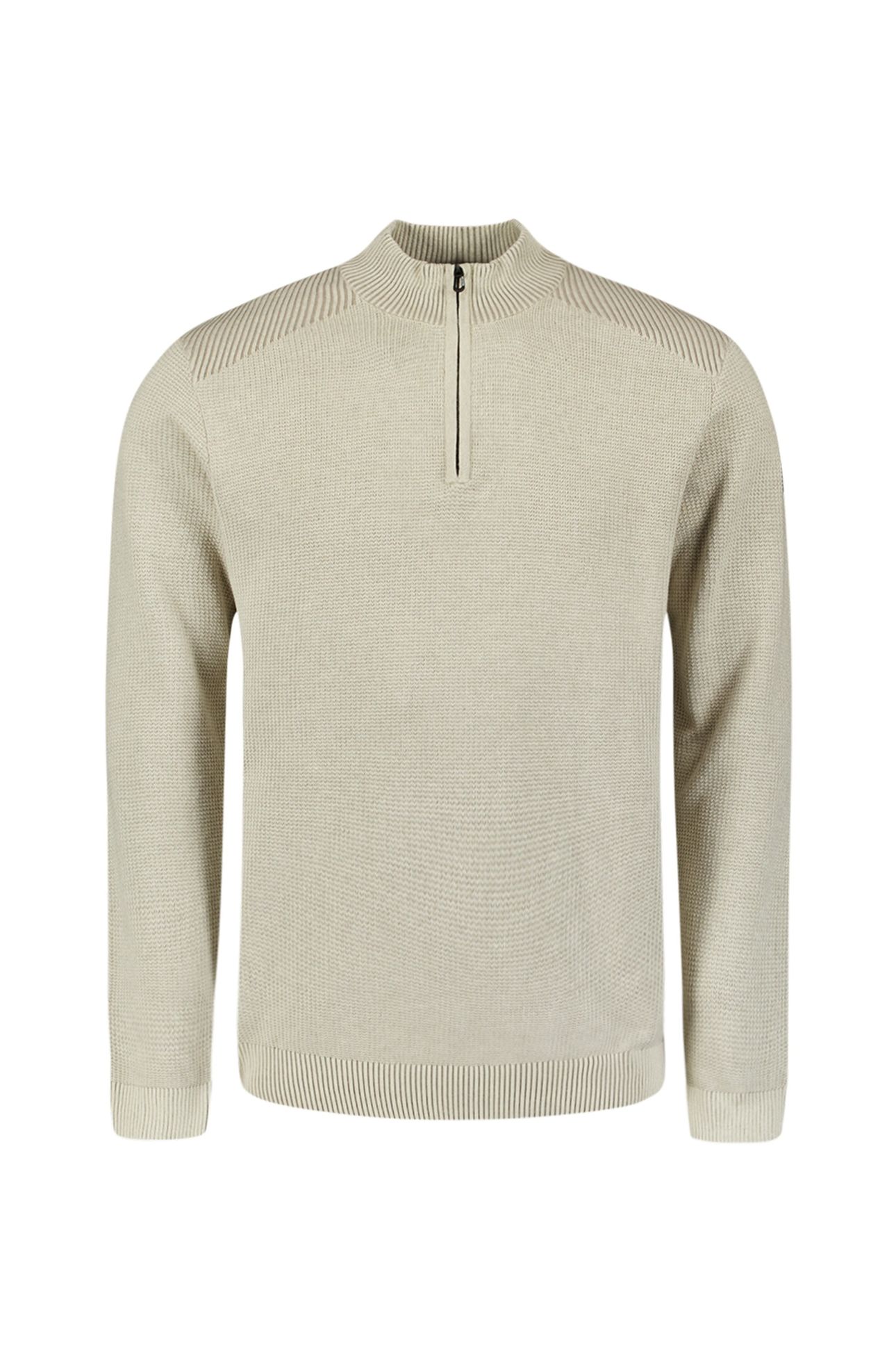PULLOVER HALF ZIP PLATED STRUCTURE KNIT KIT 5