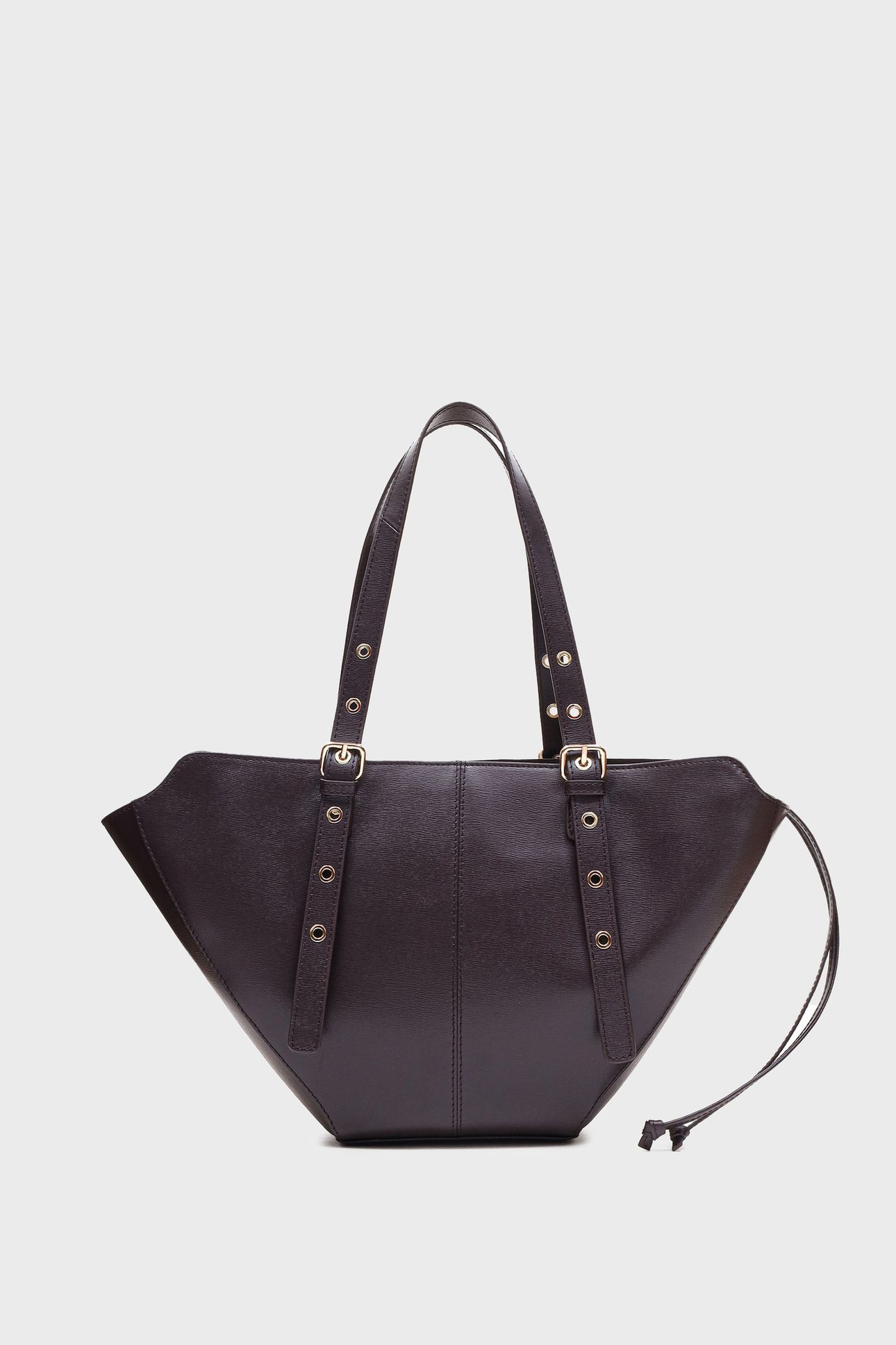 SMALL NORA FLORENCE CHOCOLATE W. GOLD 1