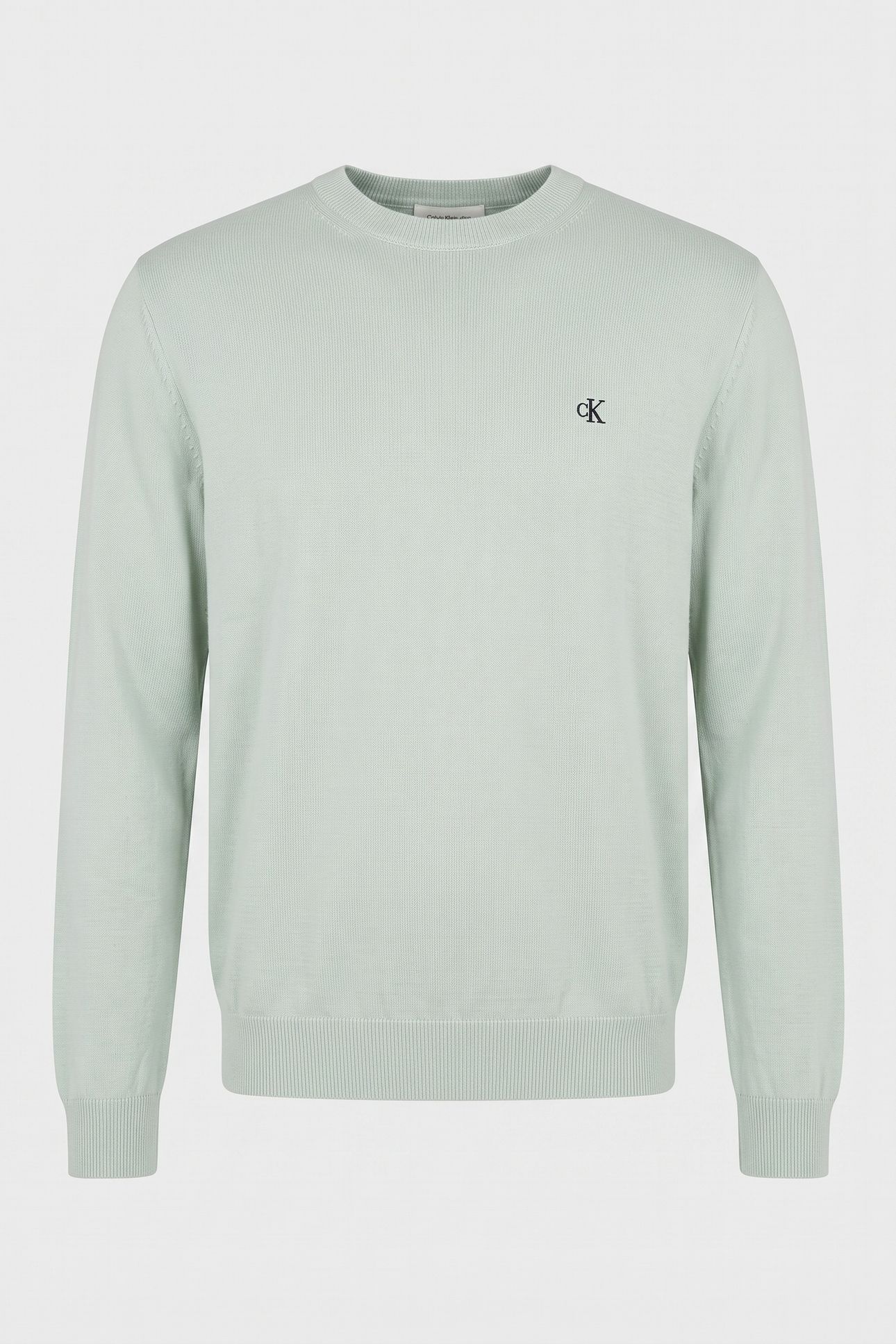 EU LONG SLEEVE COTTON RELAXED CREWNECK PALE MEADOW 3