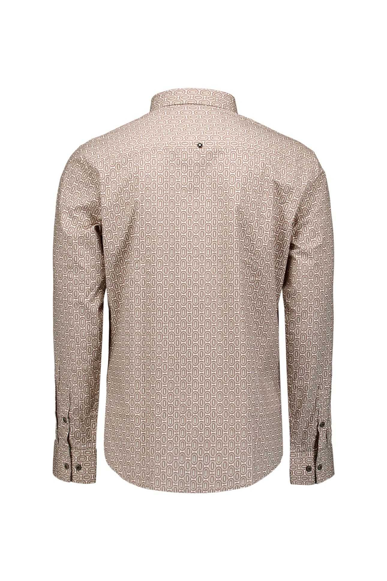 SHIRT STRETCH ALLOVER PRINTED RED WINE 5