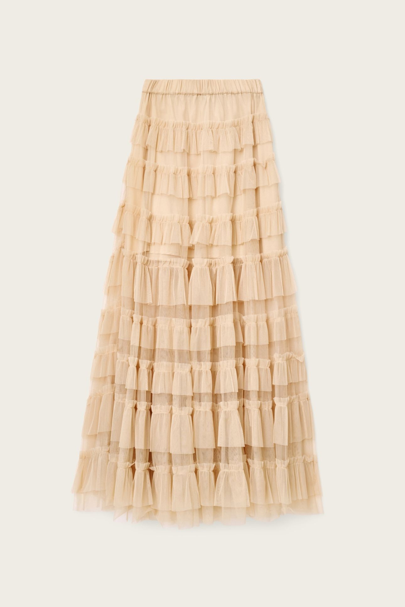 AUDE RUFFLE SKIRT BLUSH PINK 3