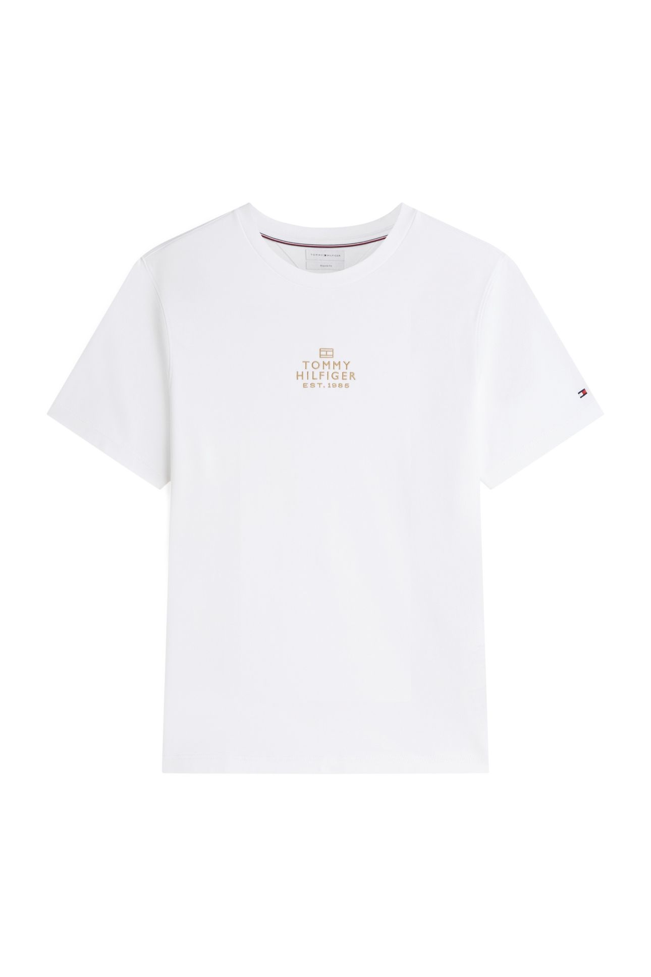 BRAND LOVE GOLD INTERLOCK T-SHIRT WHITE 3