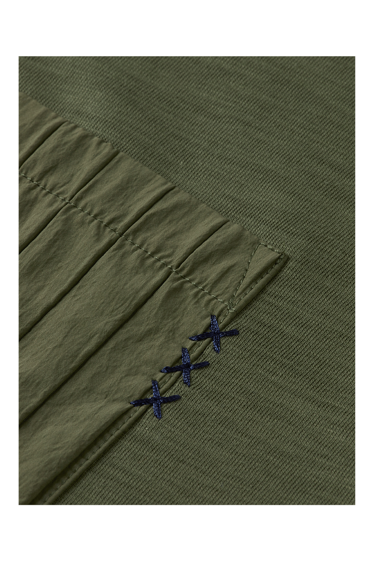 RELAXED FIT PATCHWORK POCKET T-SHIRT THYME 6