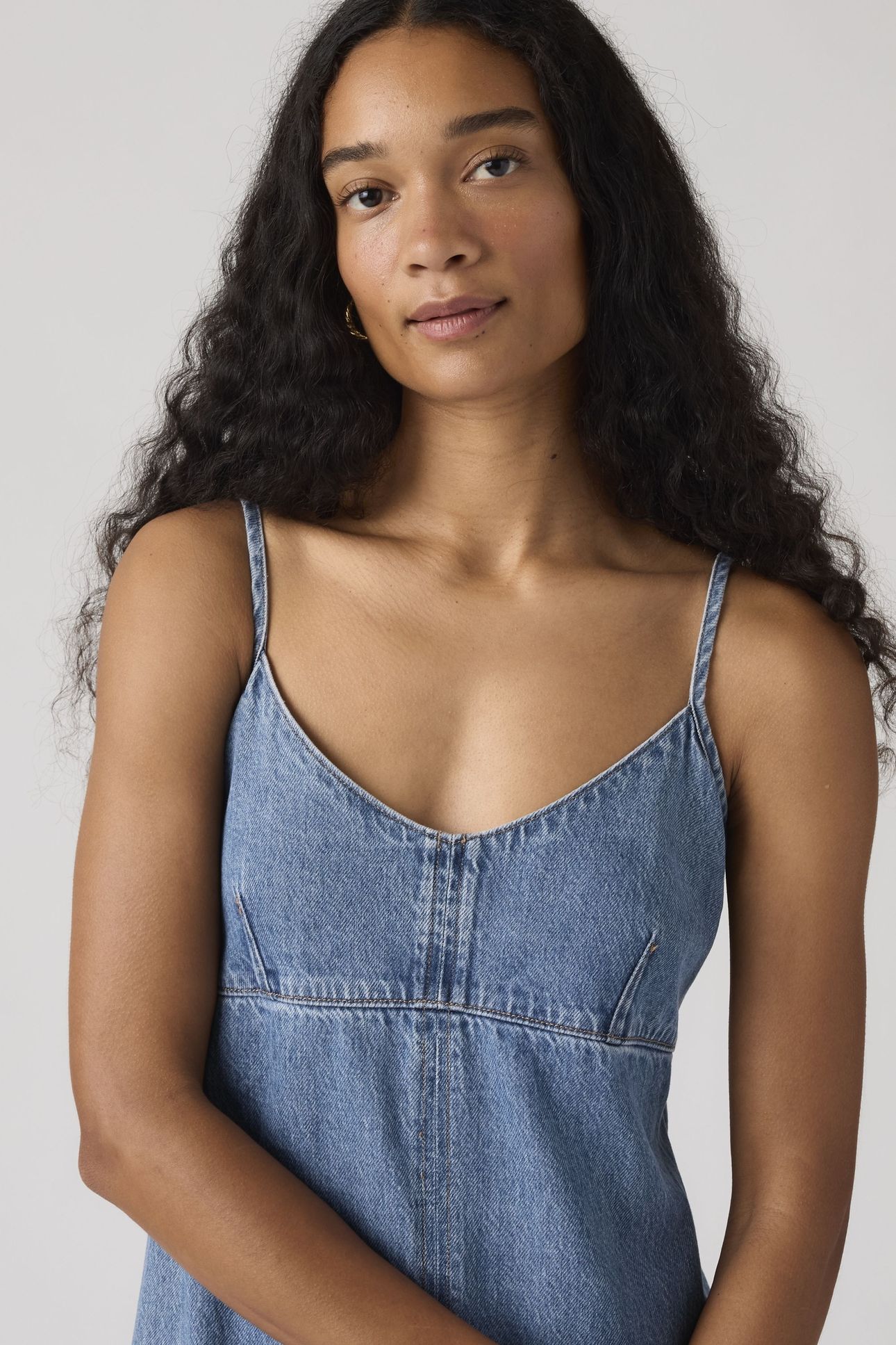90'S DENIM SLIP DRESS 5