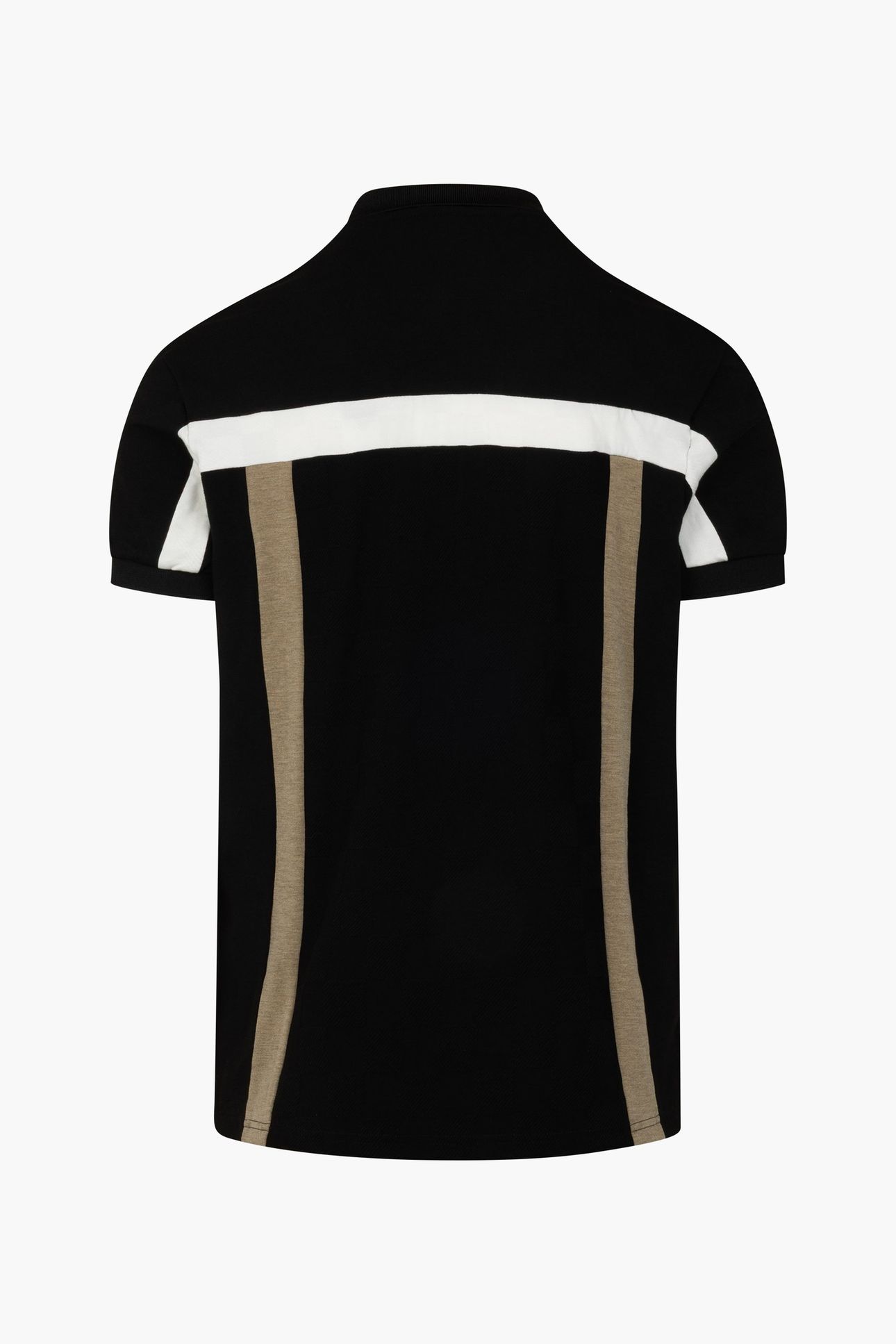 CHECK POLO BLACK/GOLD 2