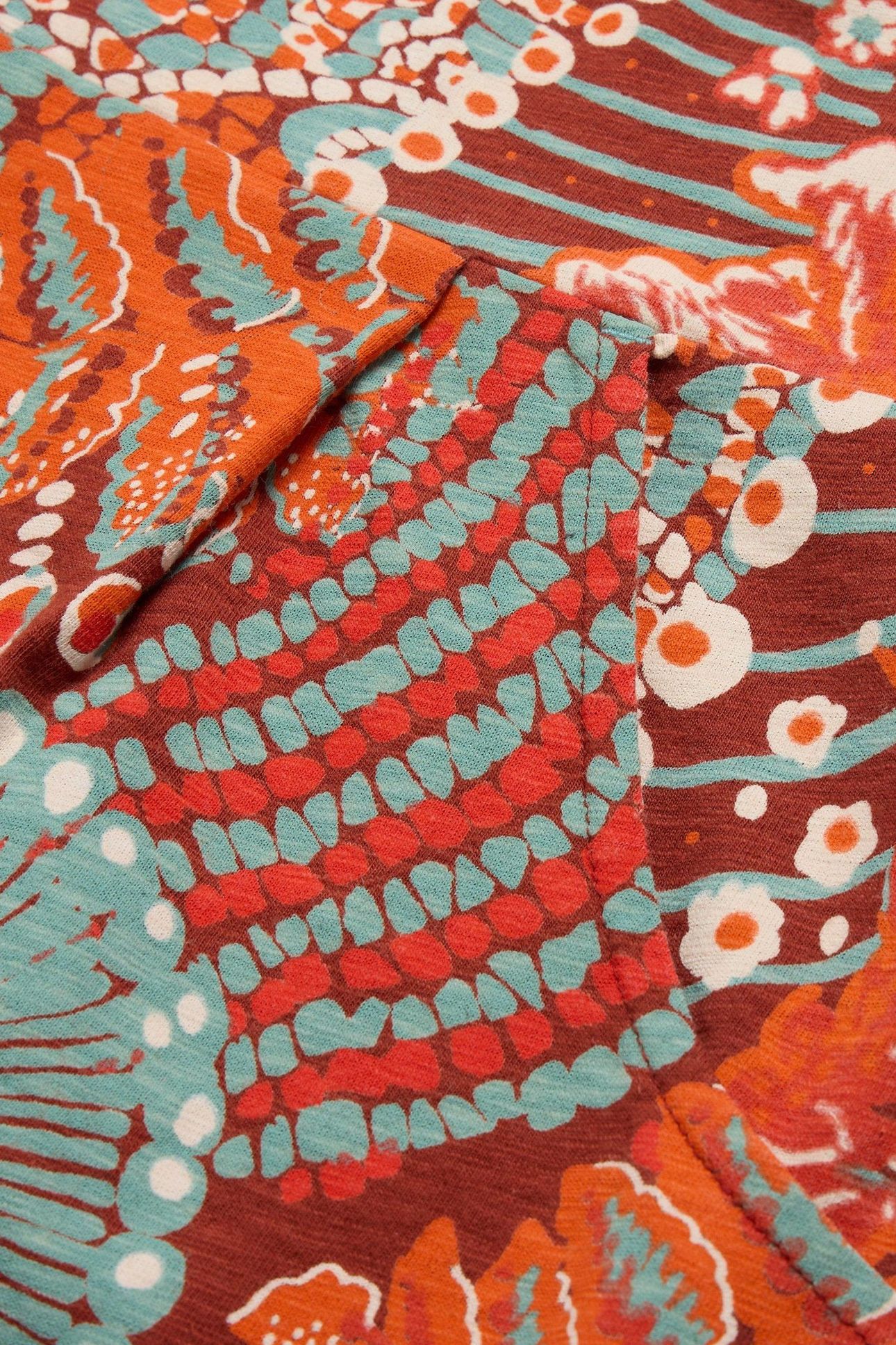 TAMMY COTTON JERSEY DRESS RED PRINT 8