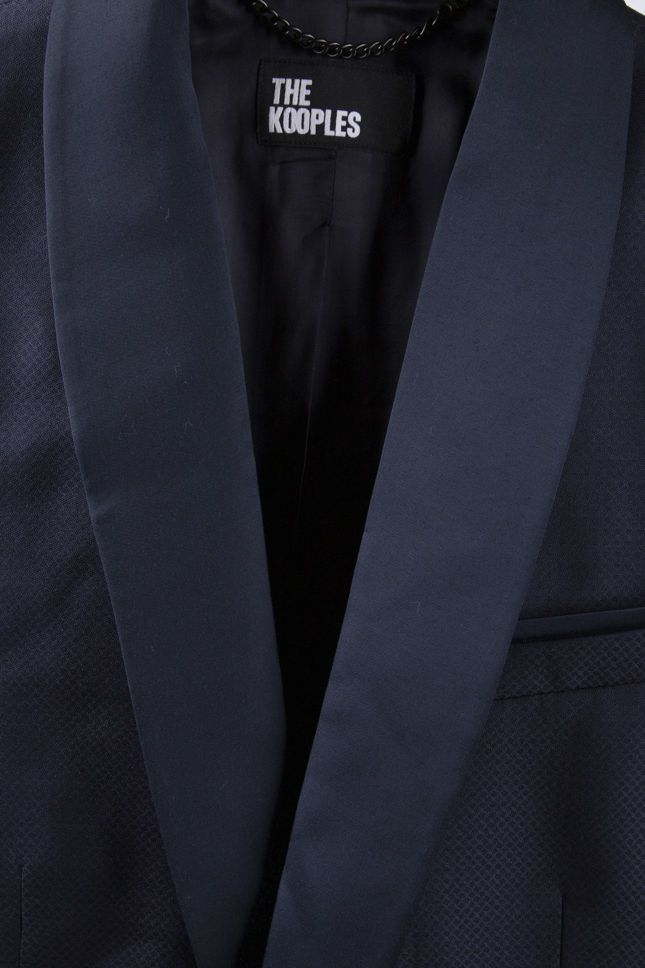 SUIT JACKET WITH SATIN DETAILS AND SMALL CHEST POCKET NAVY 4