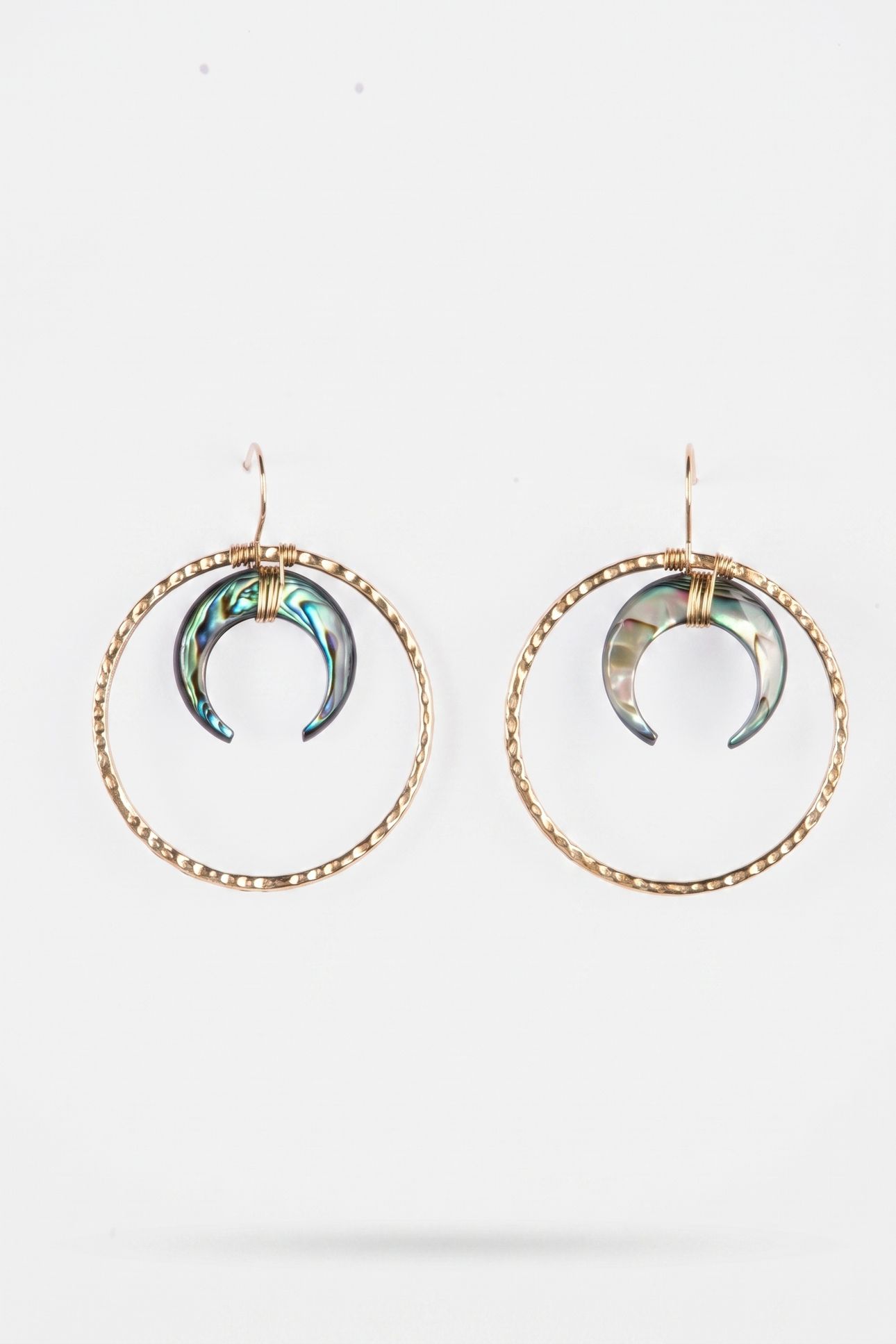 PAUA OHRRINGE GOLD 3
