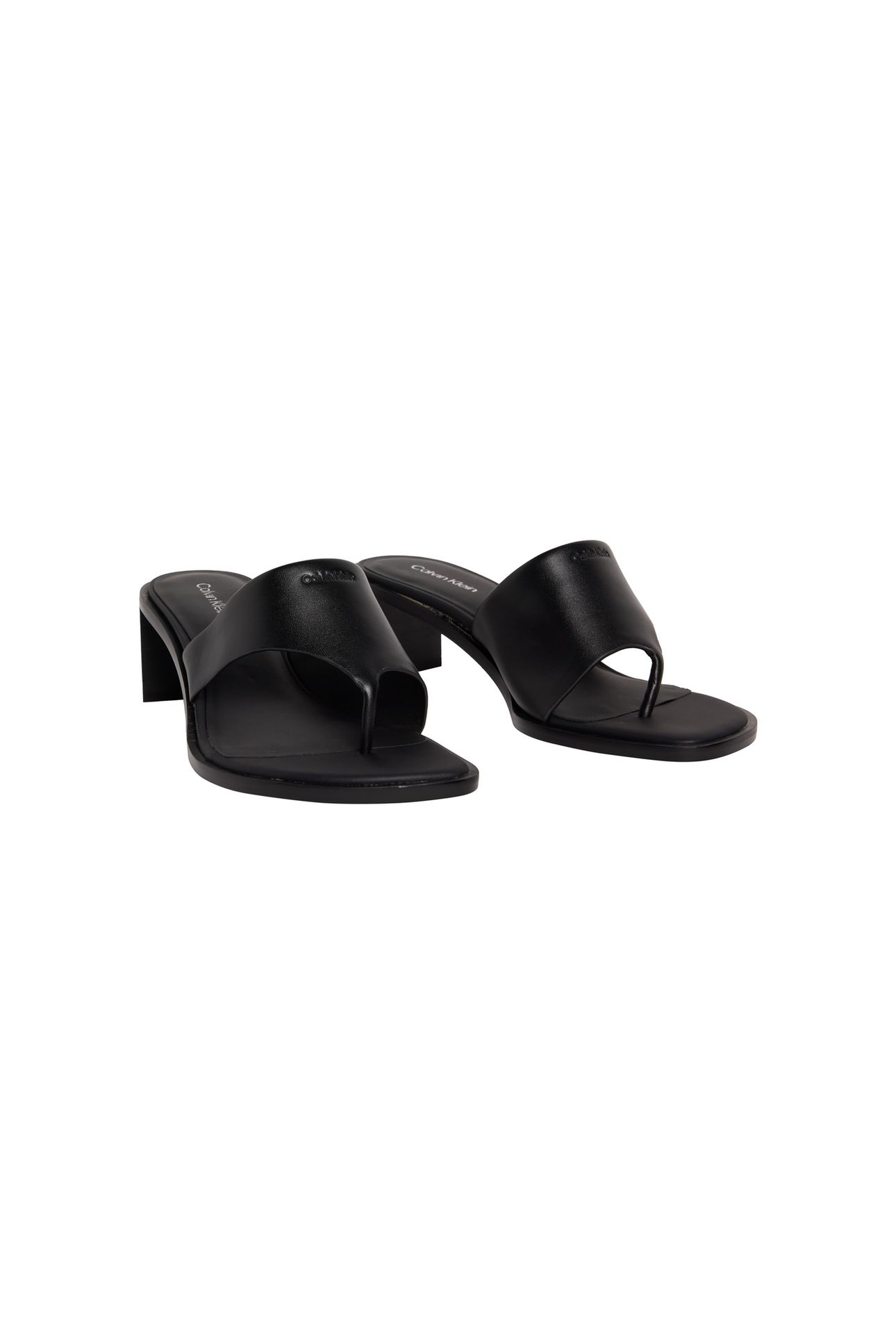 BLOCK HEEL SANDALS TRIPLE BLACK 2