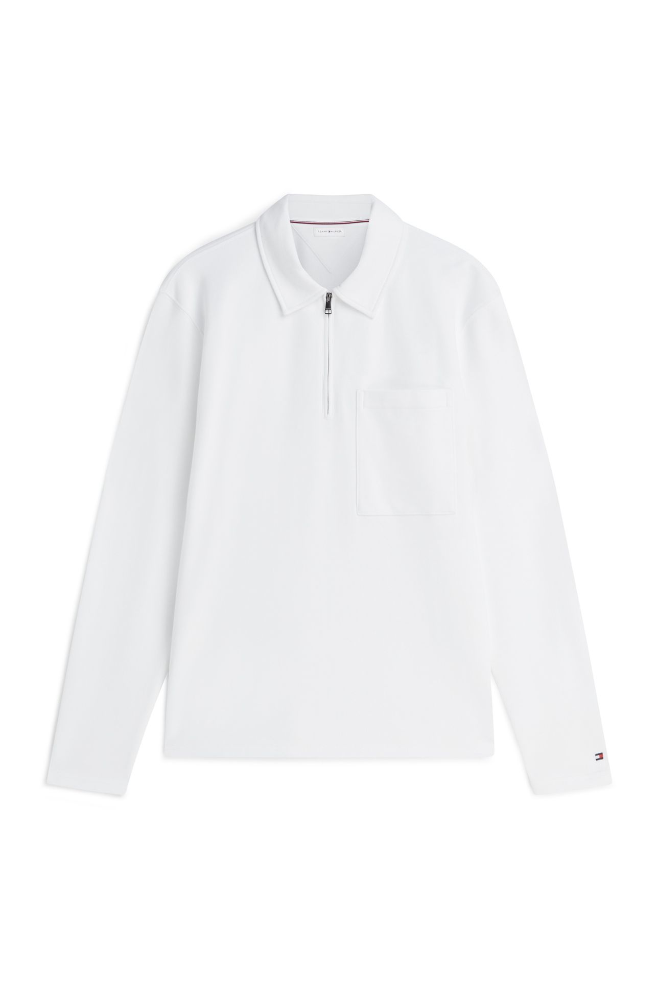 ESSENTIAL TERRY QUARTER-ZIP WHITE 4