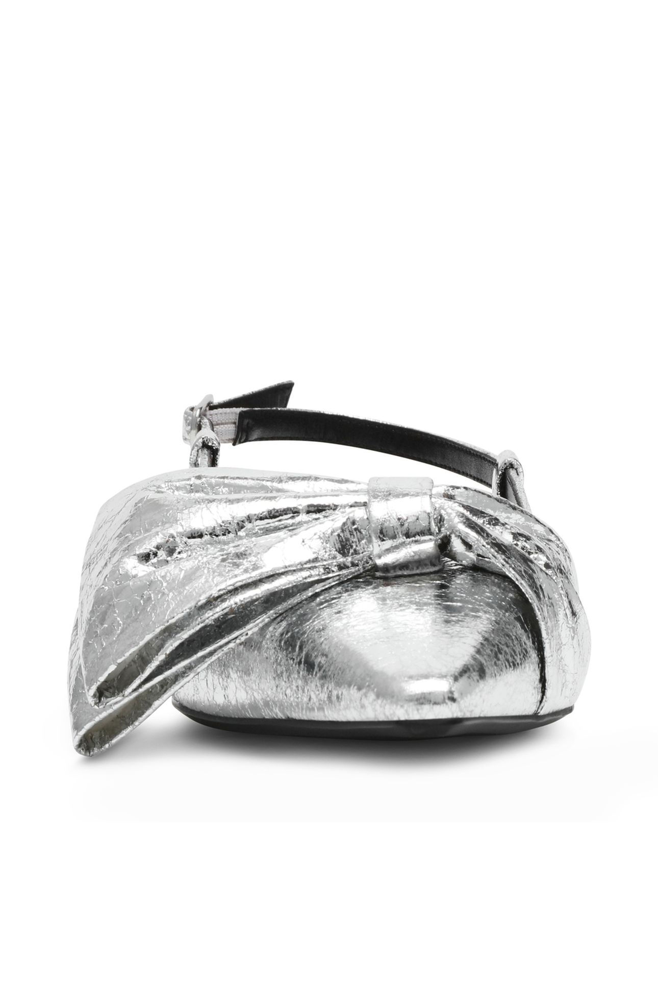 DAZZLED FLAT SHOES SILVER 4
