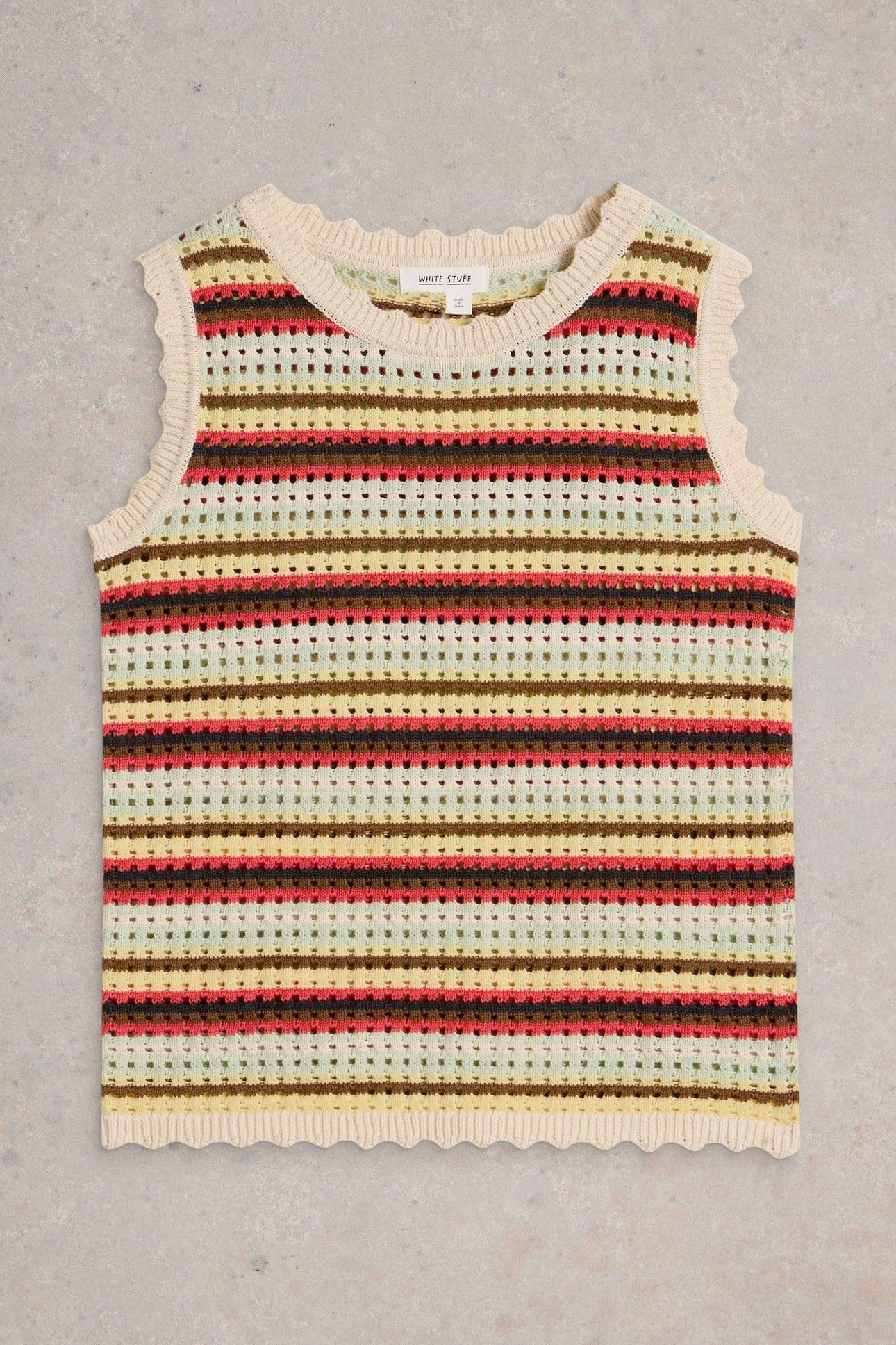 SUNNY STRIPE TANK NATURAL MULTI 4