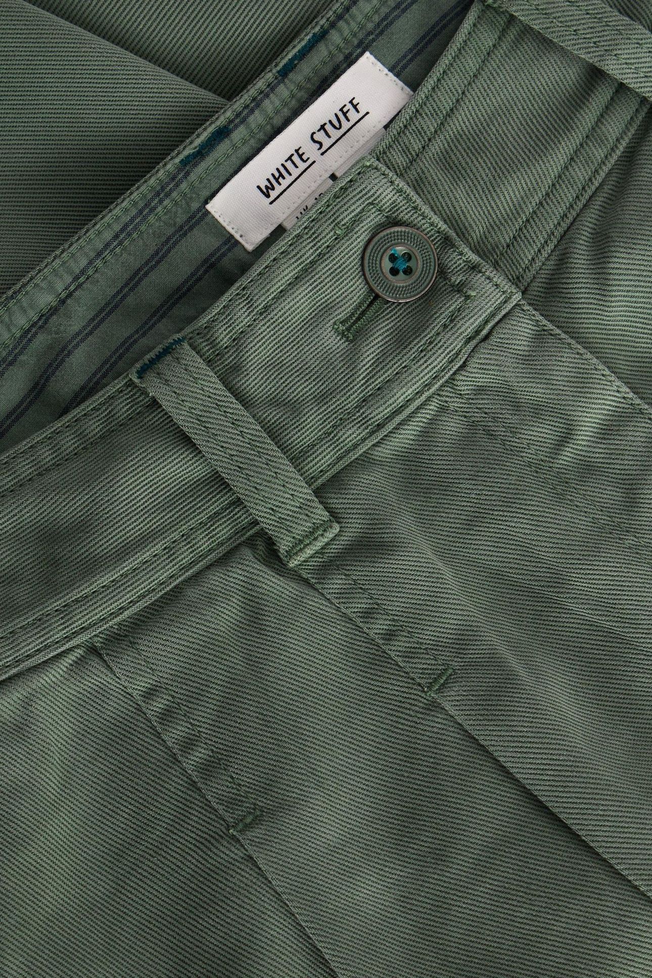 SASHA WIDE LEG TROUSER DUSTY GREEN 5