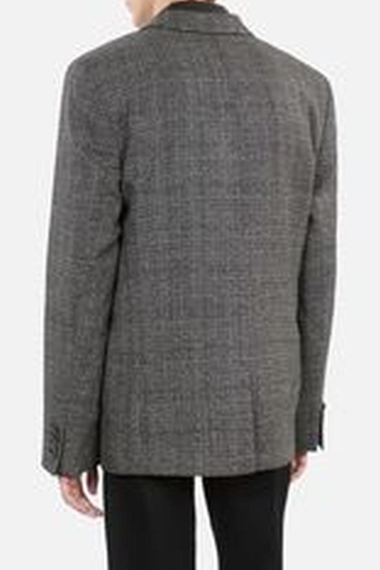 LOOSE-FITTING JACKET W 3 BUTTONS AND 3 POCKETS BROWN / BLACK 6