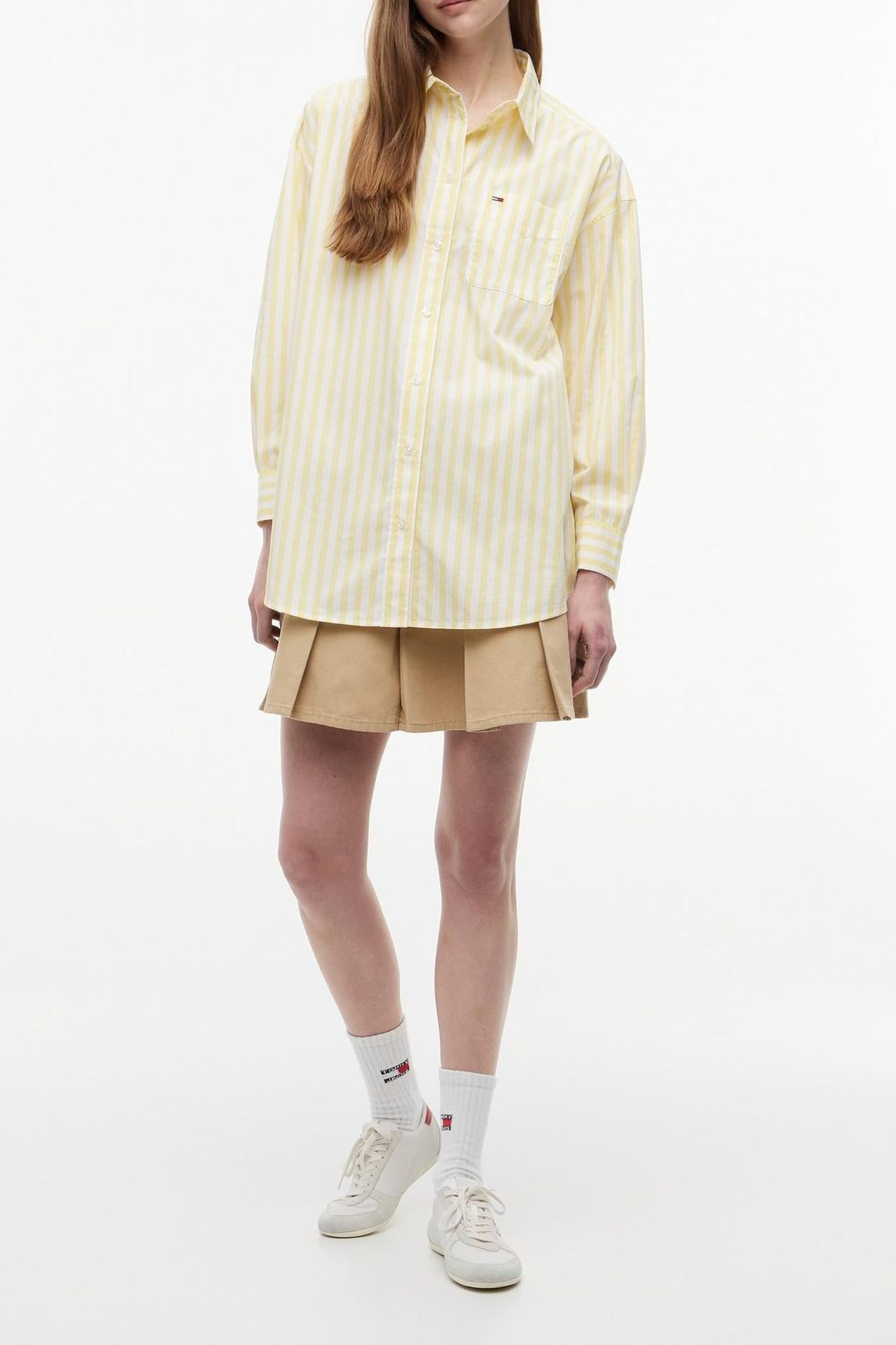 OVERSIZED ESSENTIAL CREW CITRONELLA/STRIPE 1