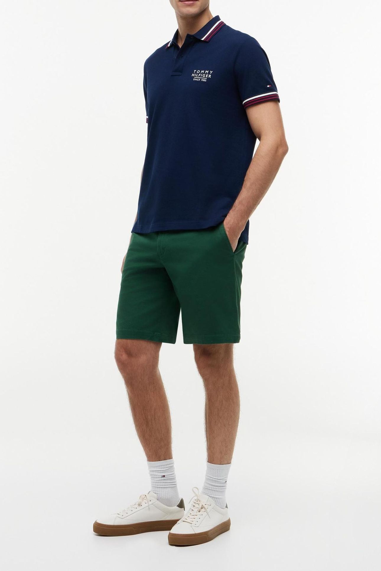REGULAR FIT SIGNATURE COLLAR POLO SHIRT CARBON NAVY 5