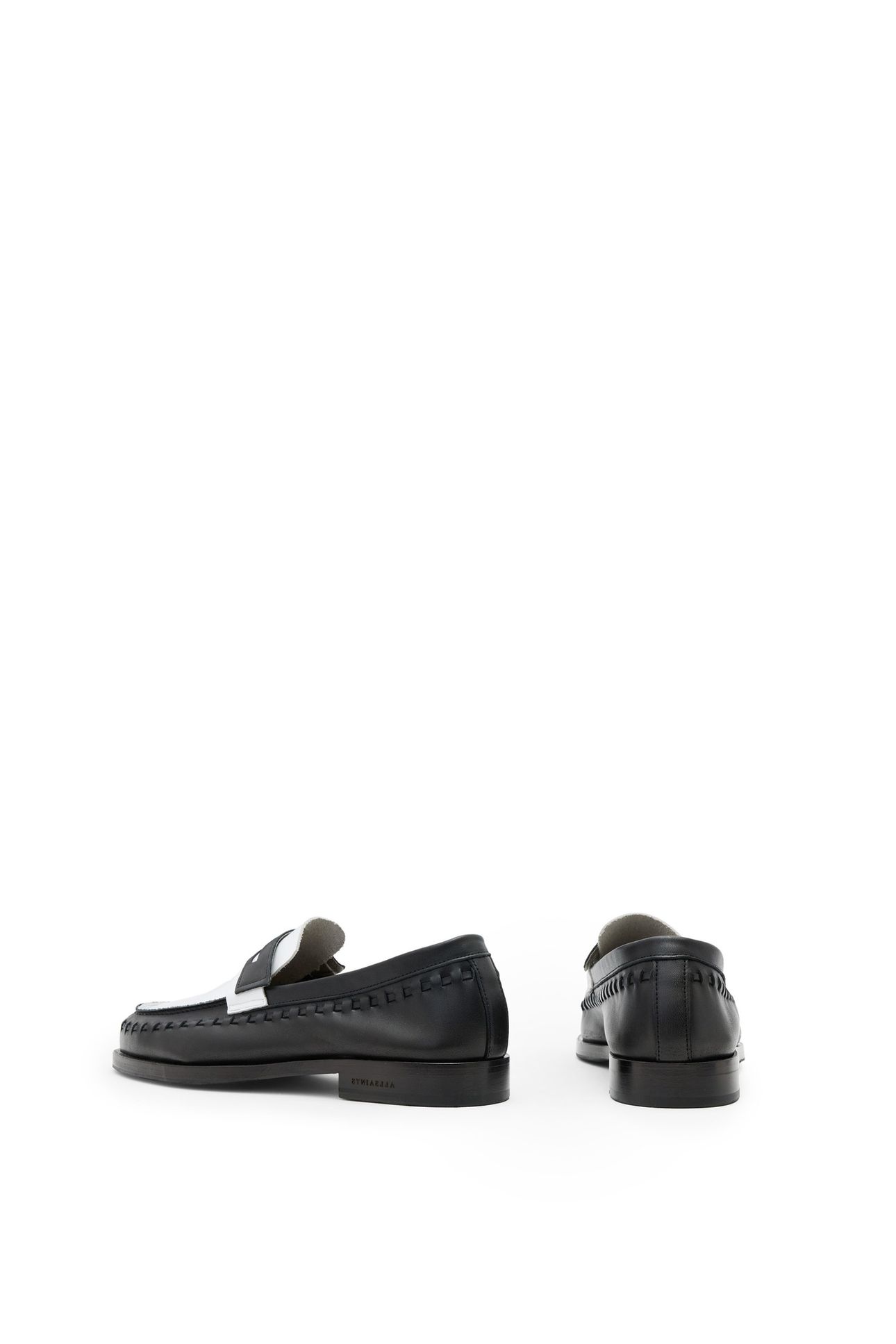 SAMMY LEATHER LOAFER BLACK/WHITE 4