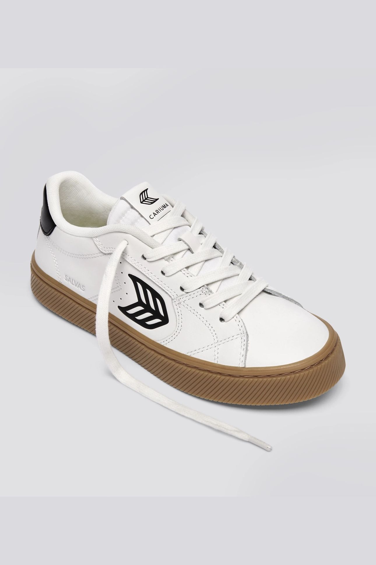 SALVAS LEATHER GUM WARM WHITE BLACK LOGO 3