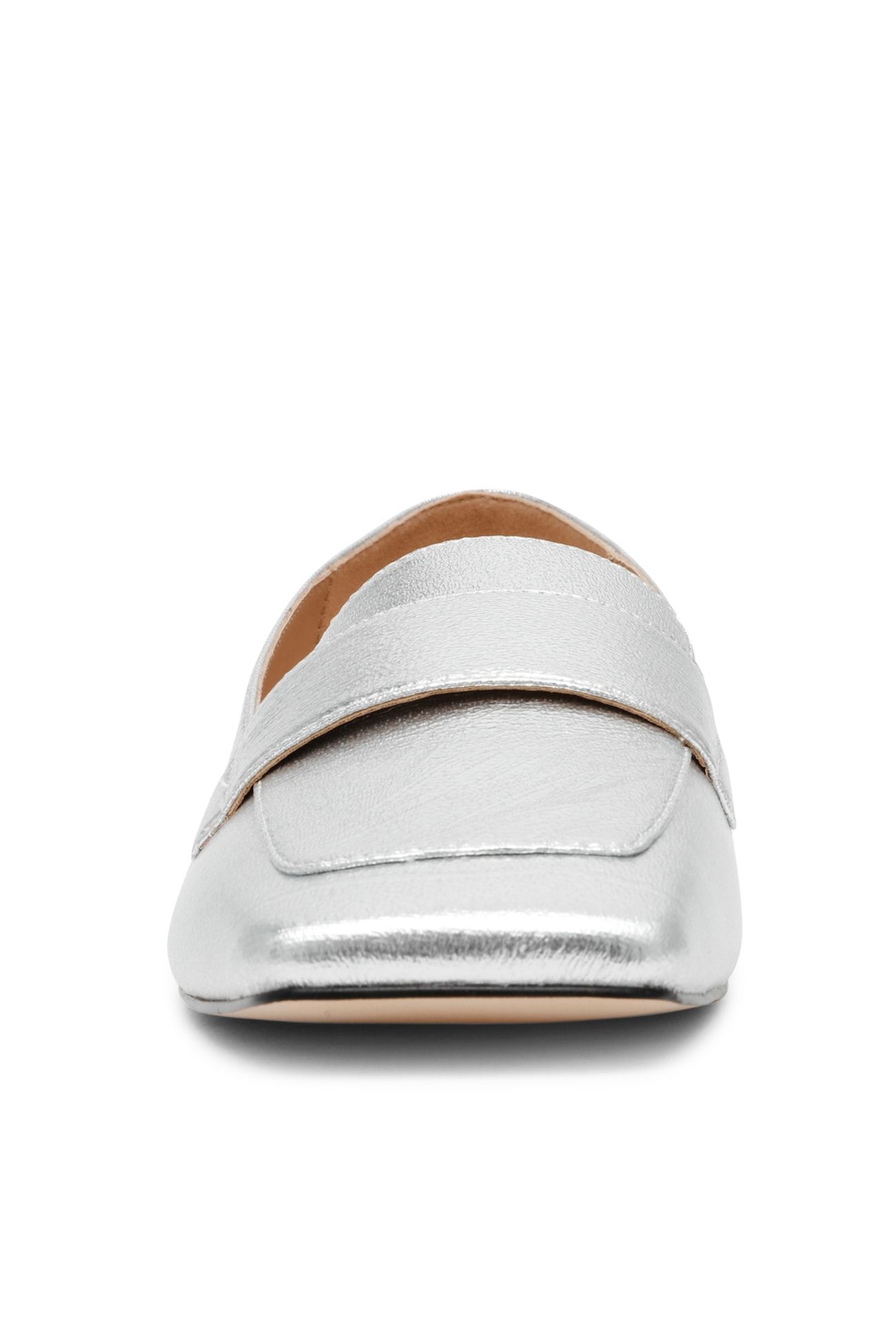 MONARC FLAT SHOES SILVER CRINKLE 4