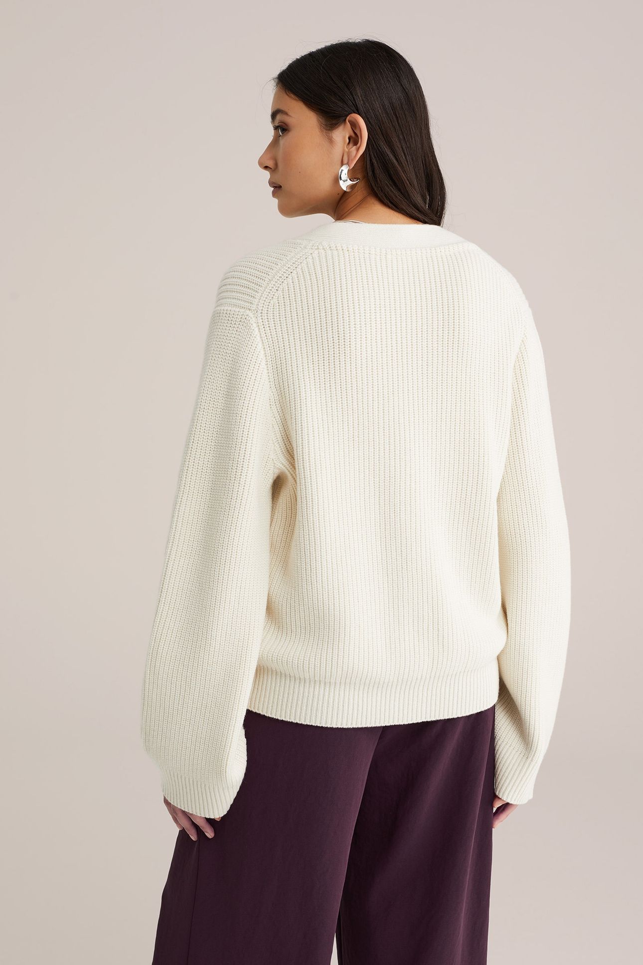 KNITTED CARDIGAN OFF-WHITE 3