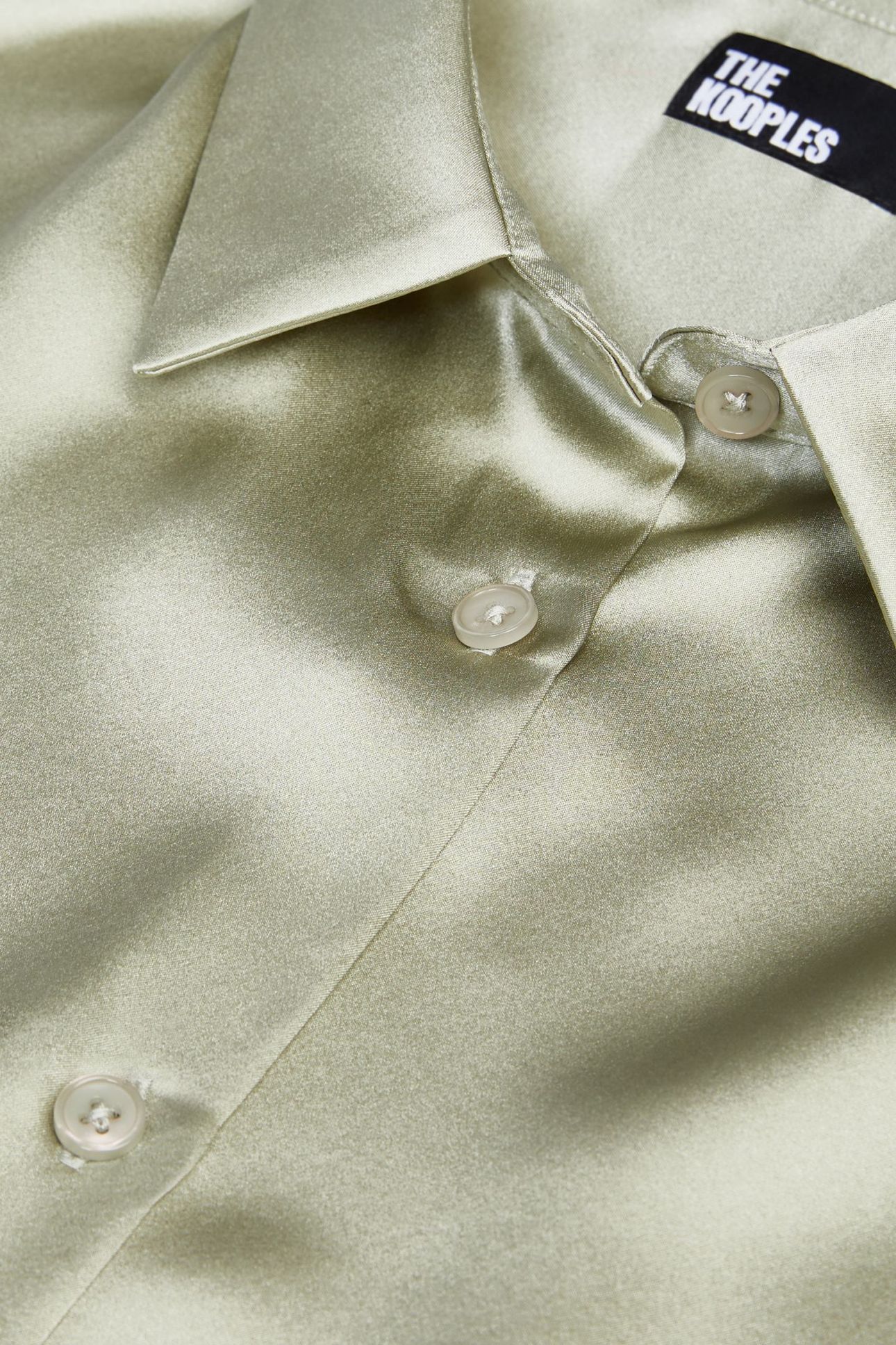 LONG-SLEEVED SILK SATIN SHIRT KAKI GREY 6
