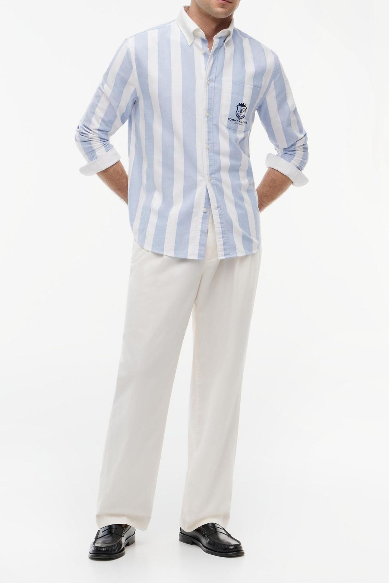 CLUB PREP OXFORD CLASSIC SHIRT BLUE/STRIPE 4