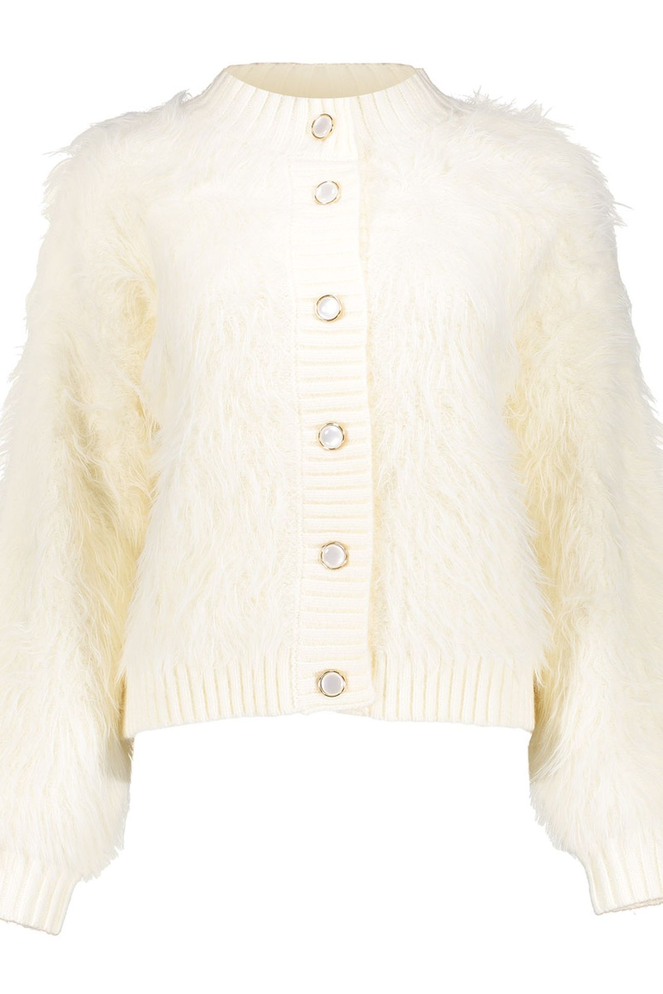 CARDIGAN FURRY OFF-WHITE 1