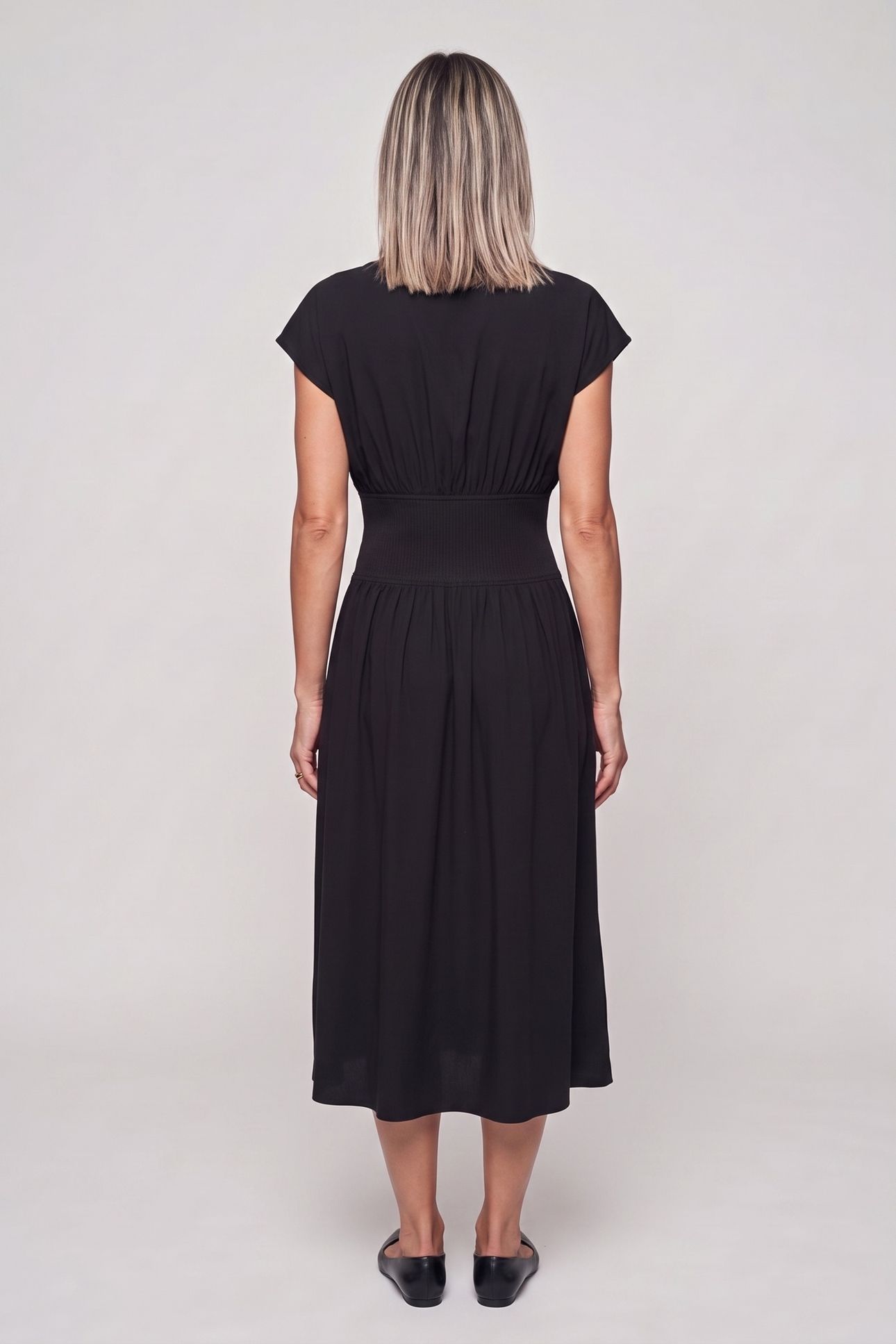 LEJSTA DRY COTTON DRESS BLACK 2