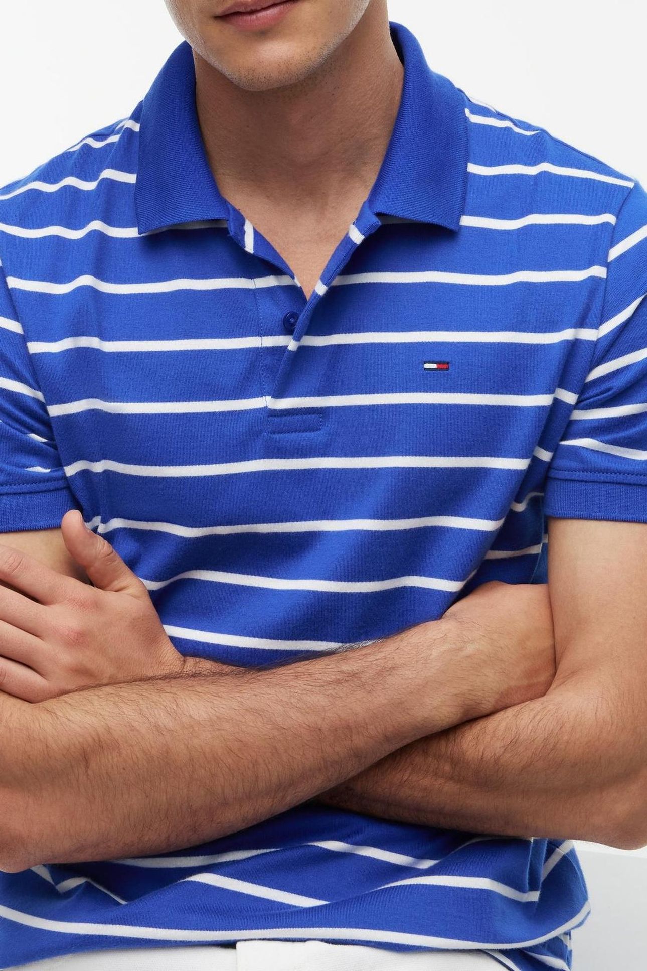 REGULAR STRIPE POLO FIZZY BLUE 3