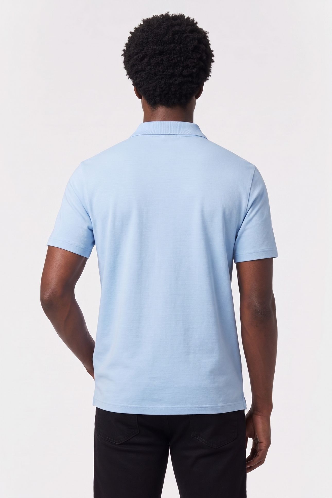 SS SLIM SUPIMA LOGO POLO PLACID BLUE 2
