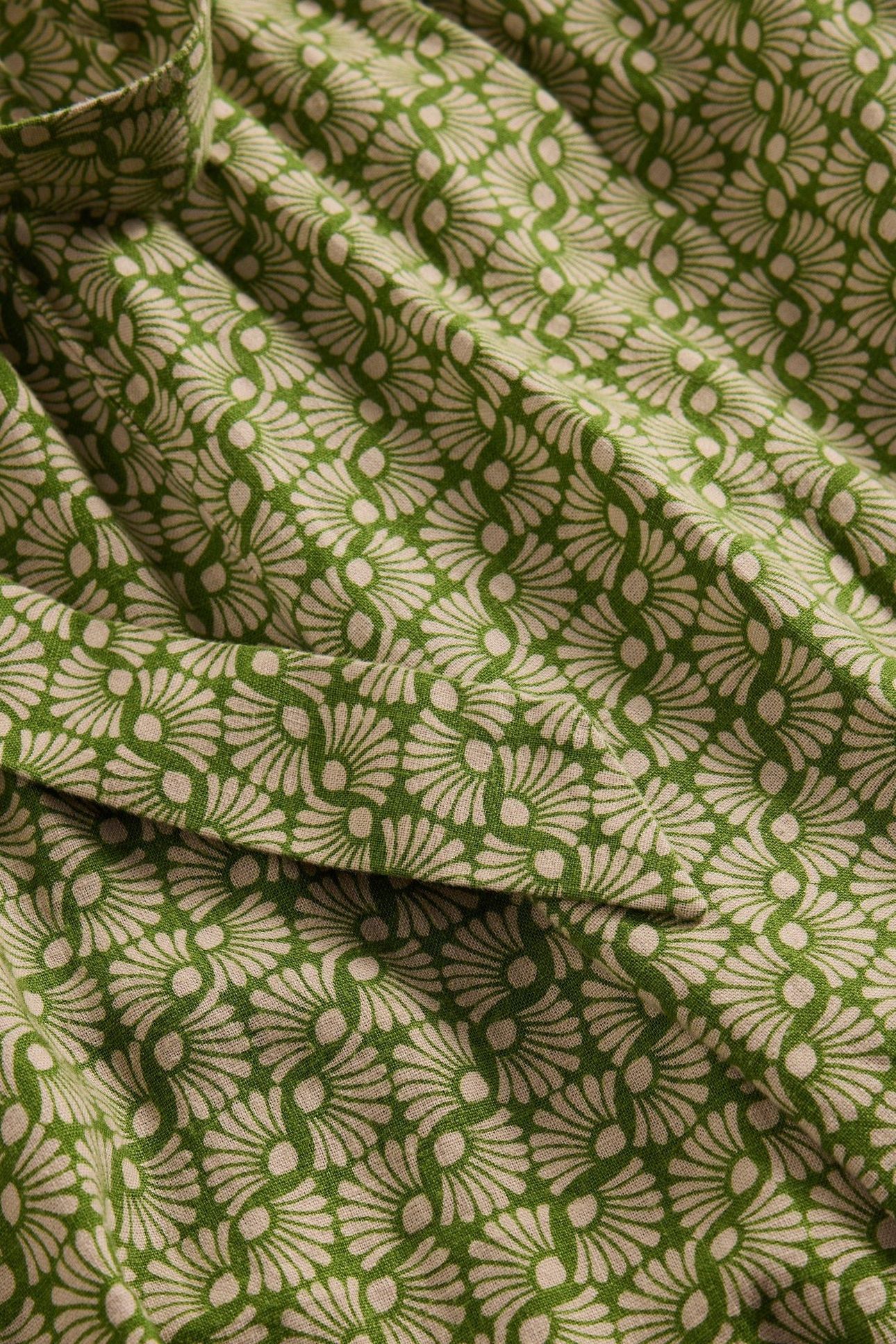 VERITY LINEN BLEND JUMPSUIT GREEN PRINT 6
