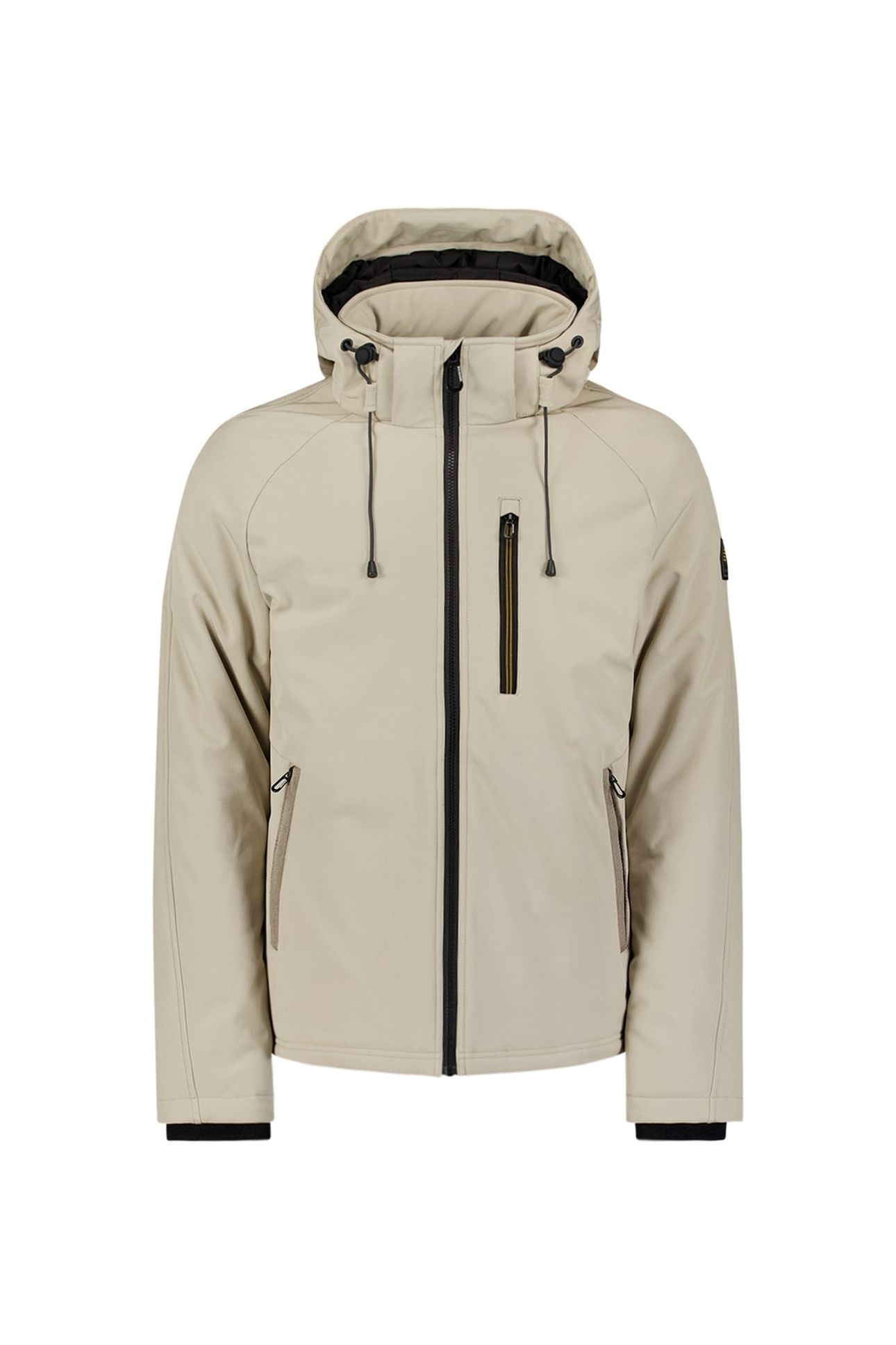 JACKET SHORT FIT HOODED SOFTSHELL STRETCH STONE 4