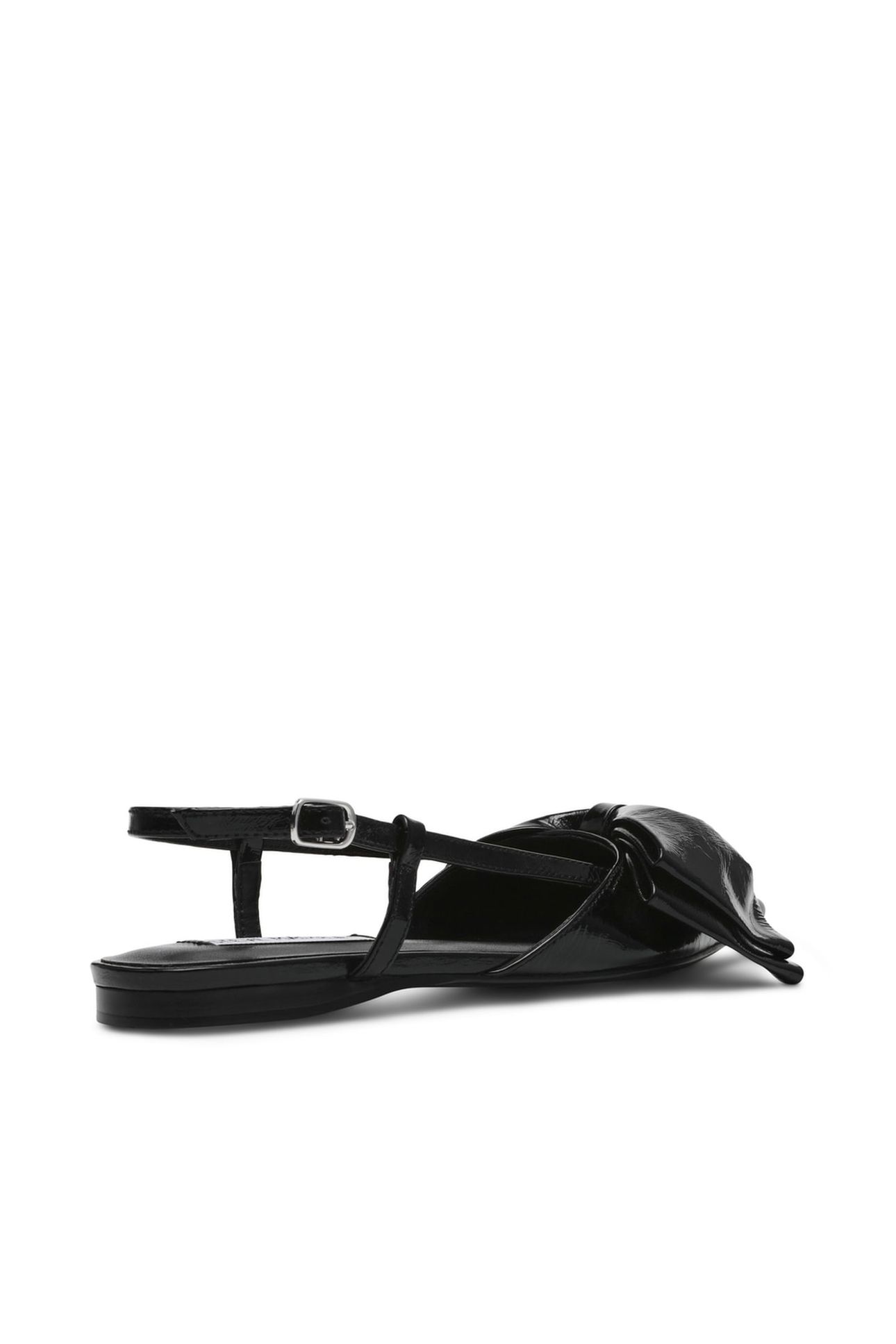 DAZZLED FLAT SHOES BLACK LEATHER 2
