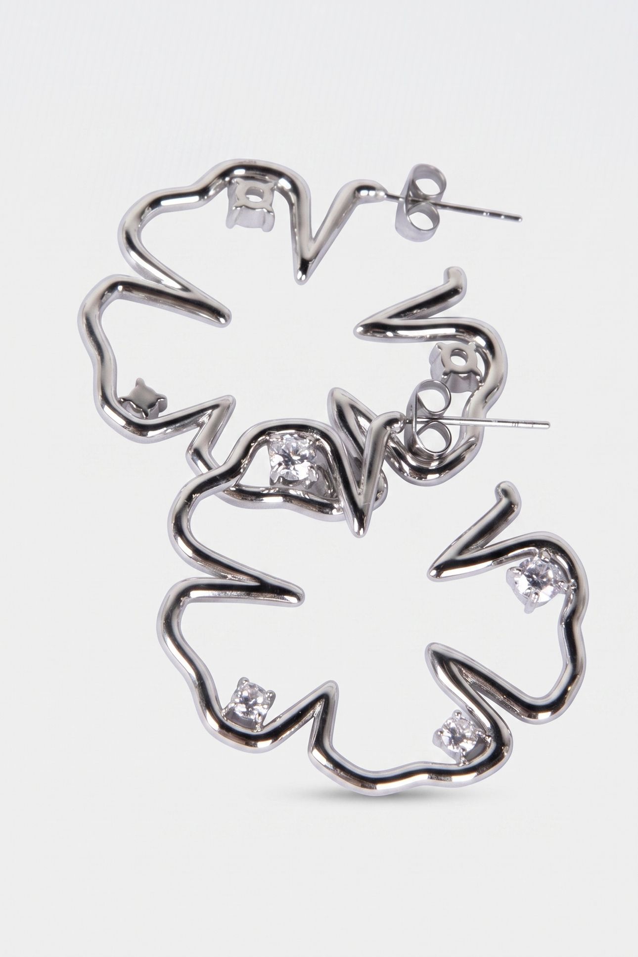 JEWELRY BOX HIBISCUS SET SILVER 6