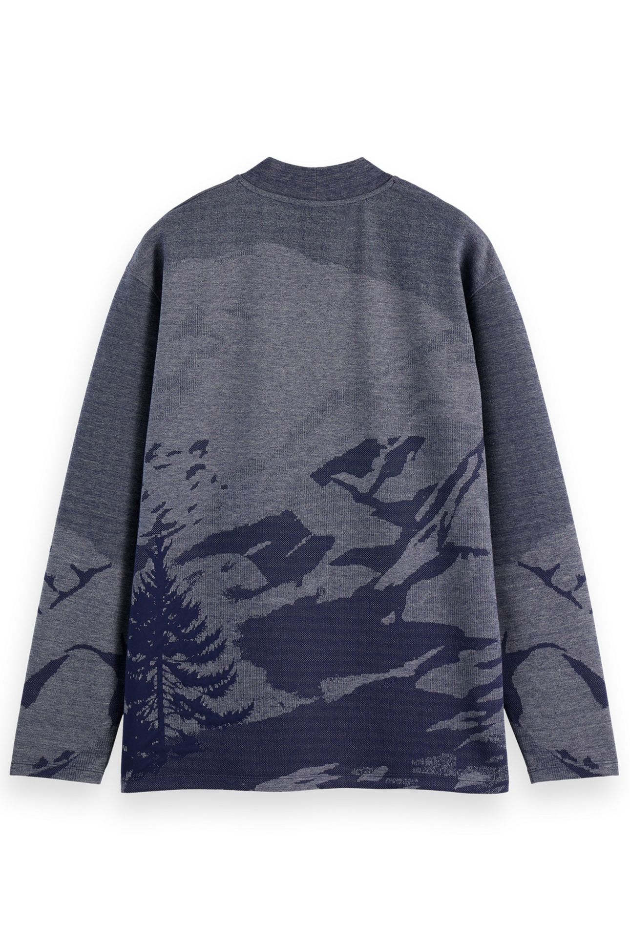 RELAXED FIT JACQUARD KNIT PEACOAT 5