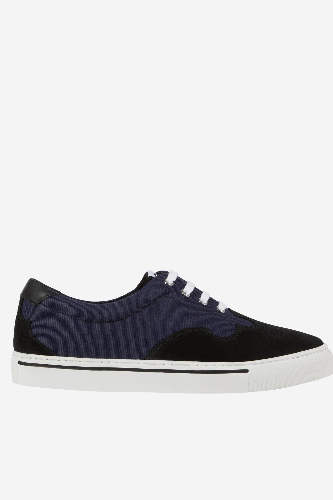 LOW-TOP CANVAS SNEAKERS NAVY 4