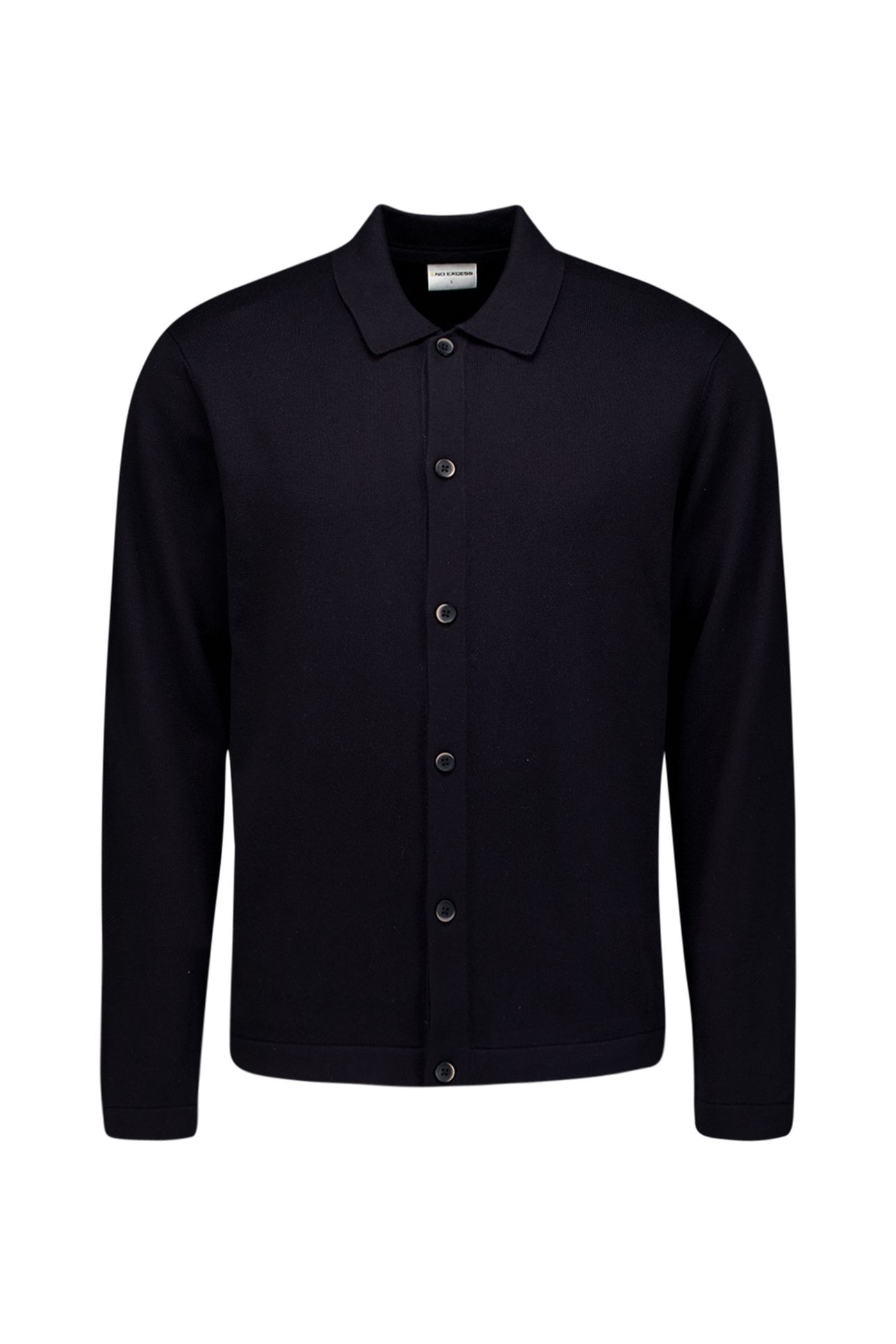 PULLOVER FULL BUTTON POLO BLACK 4