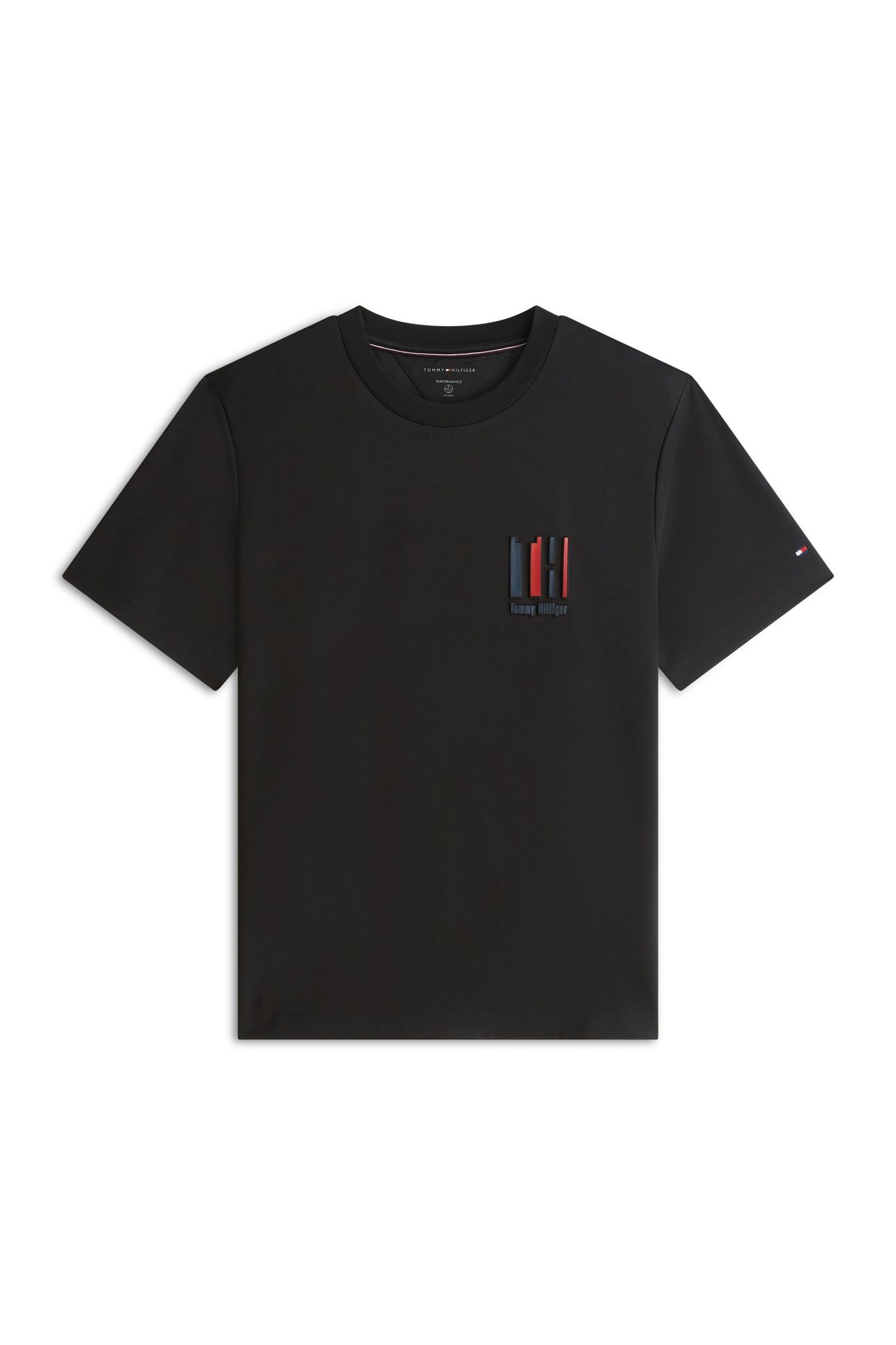 ICON INTERLOCK EMBOSSED LOGO T-SHIRT BLACK 4