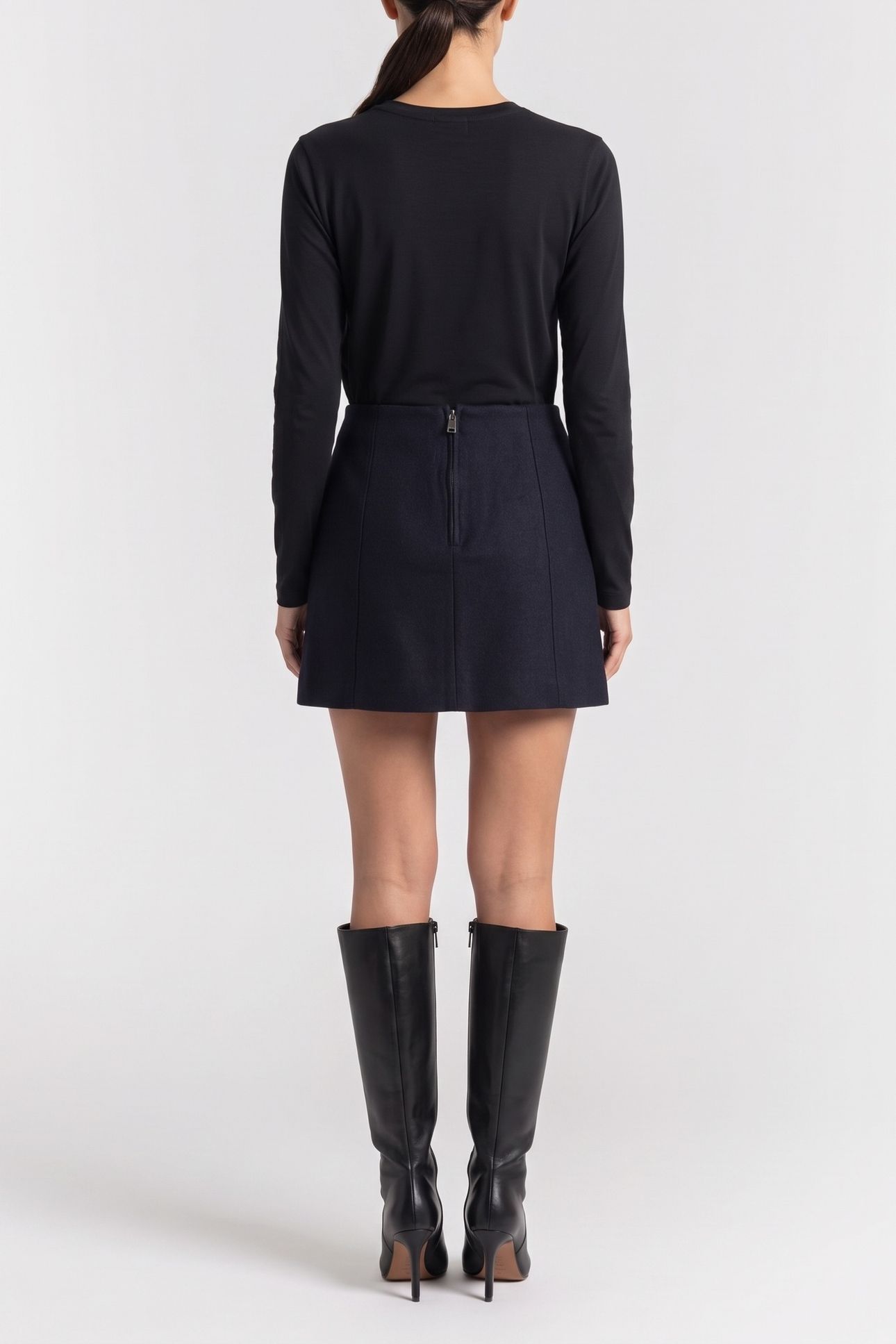 JENTE WOOL SKIRT BLUE 2