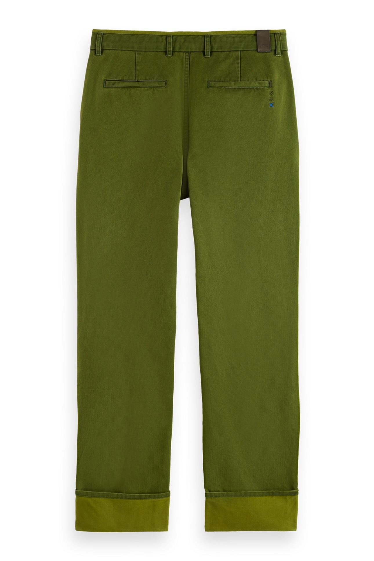CLARKE- WASHED COTTON-BLEND HERRINGBONE STRAIGHT FIT CHINO C 4