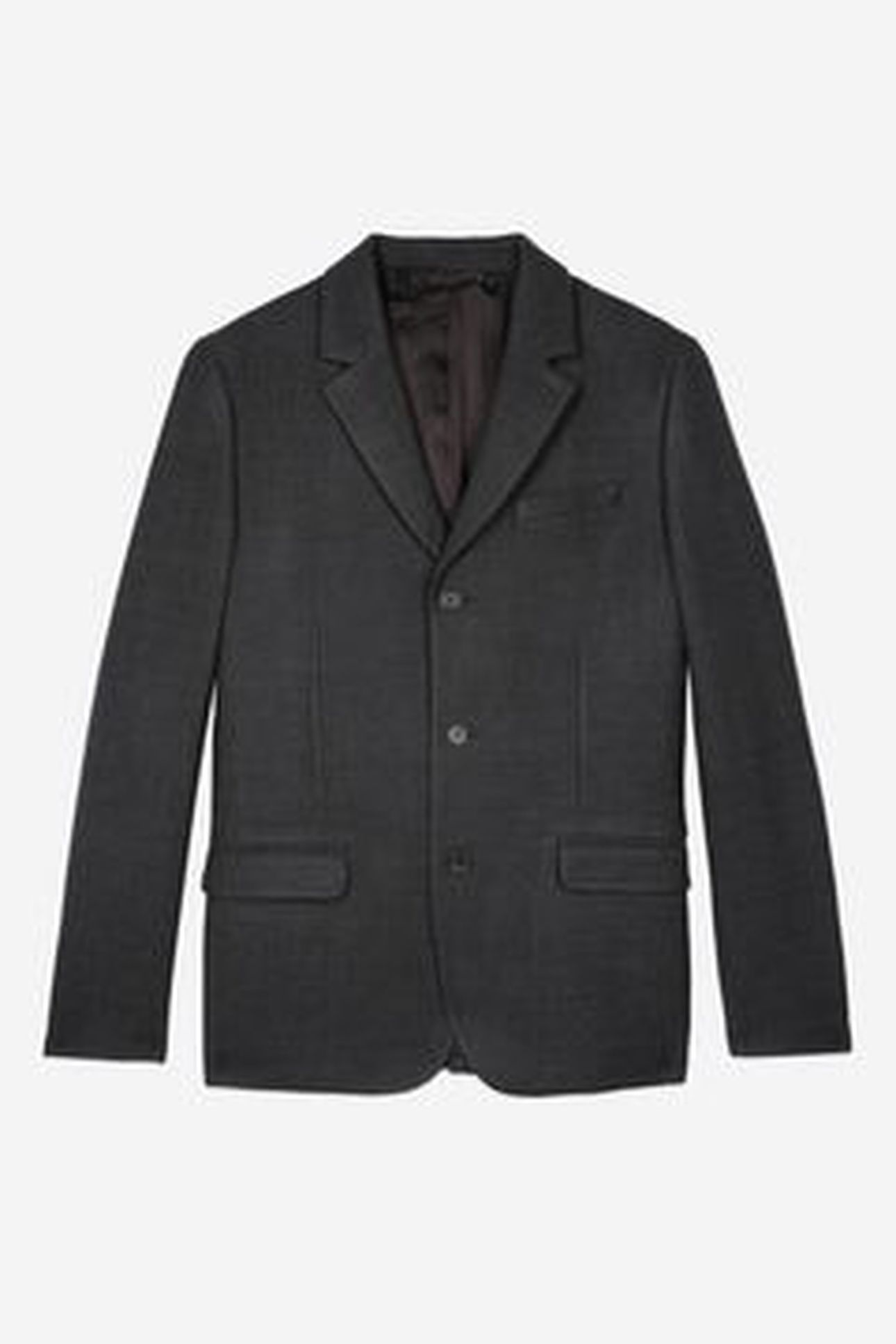 3-BUTTON SUIT JACKET BLACK GREY 8