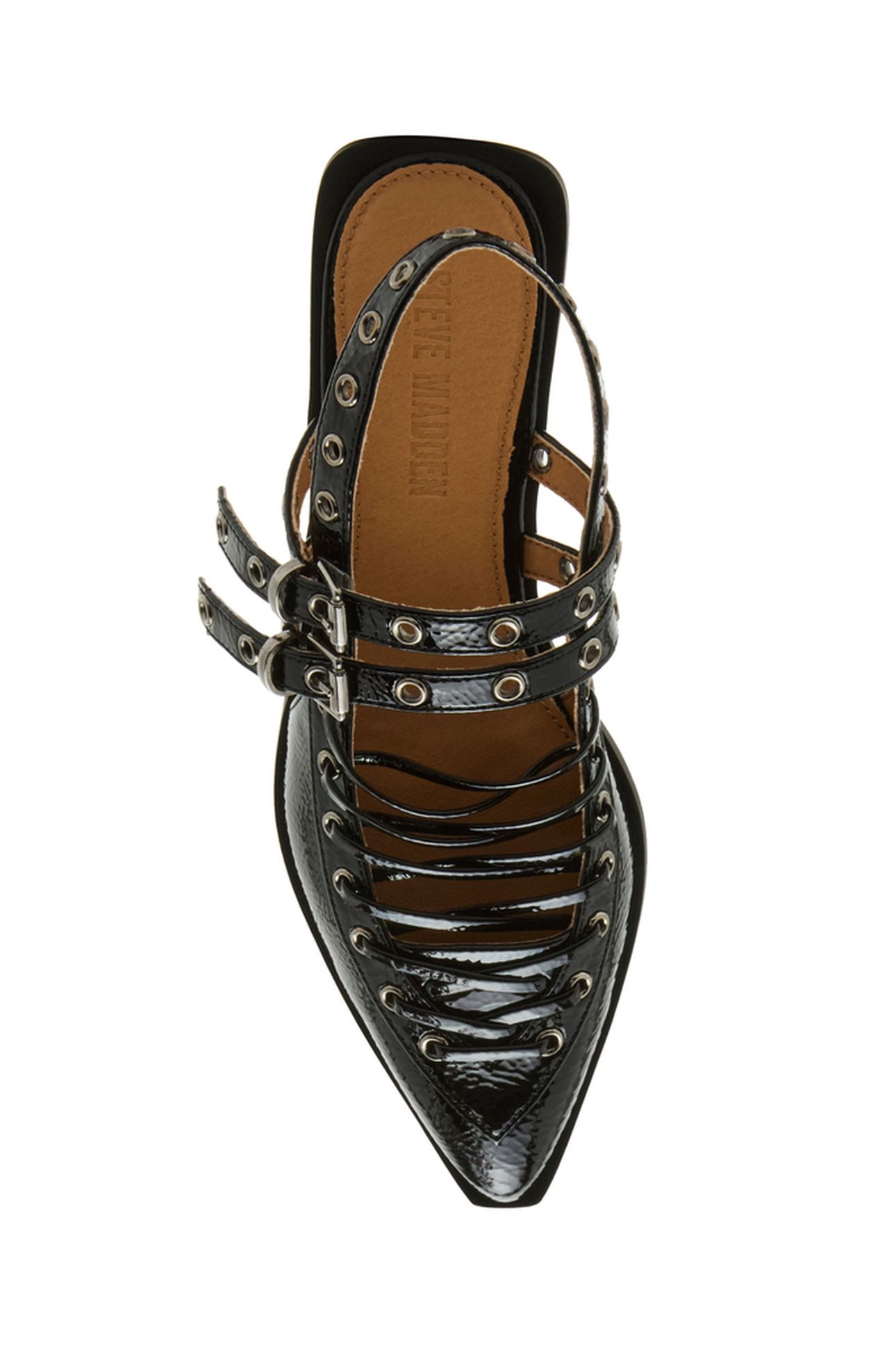 GALANTI FLAT SHOES BLACK PATENT 5