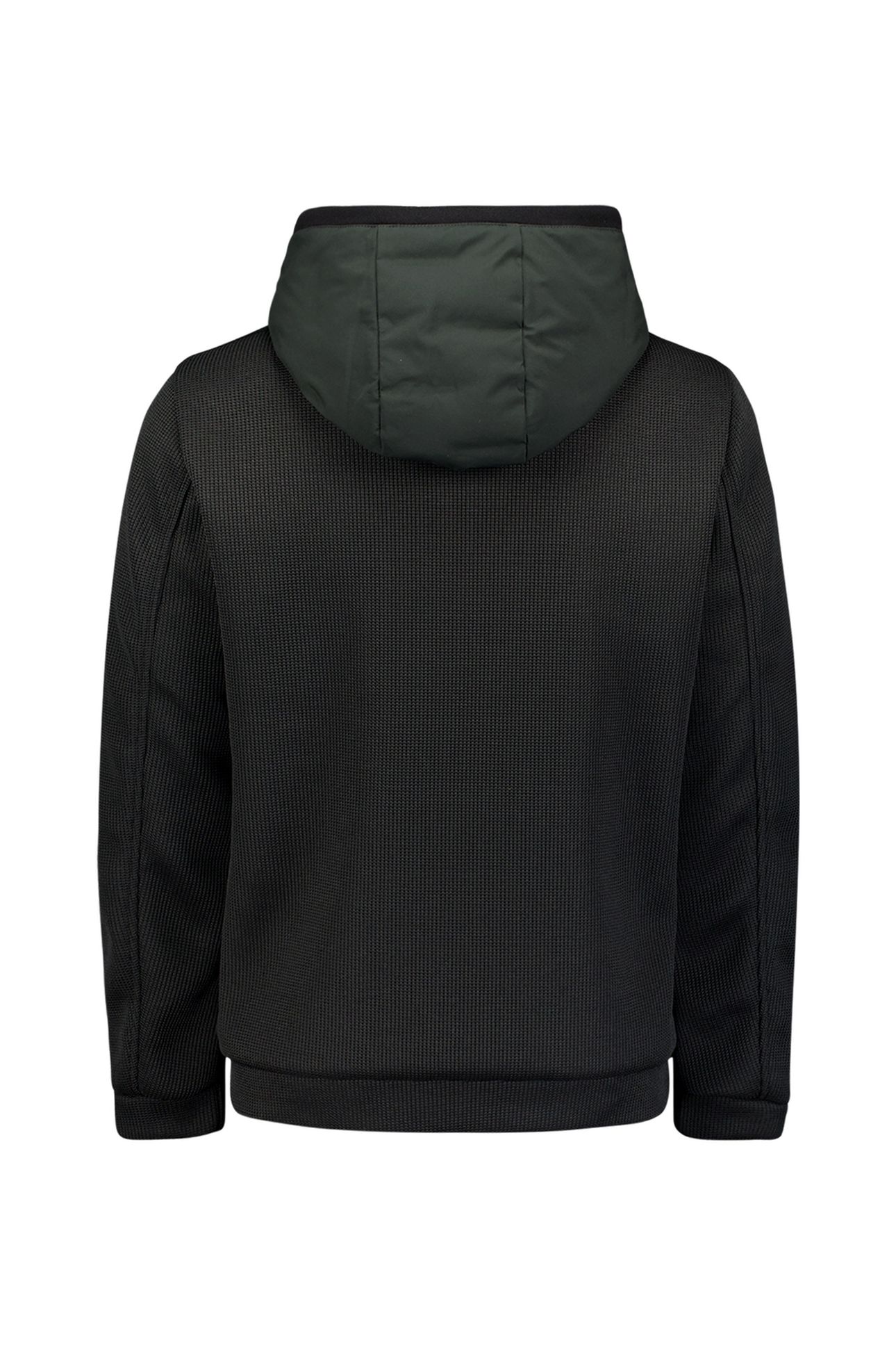 JACKET SHORT FIT SEALED HOODED KNITTED MIX DARK STEEL 6