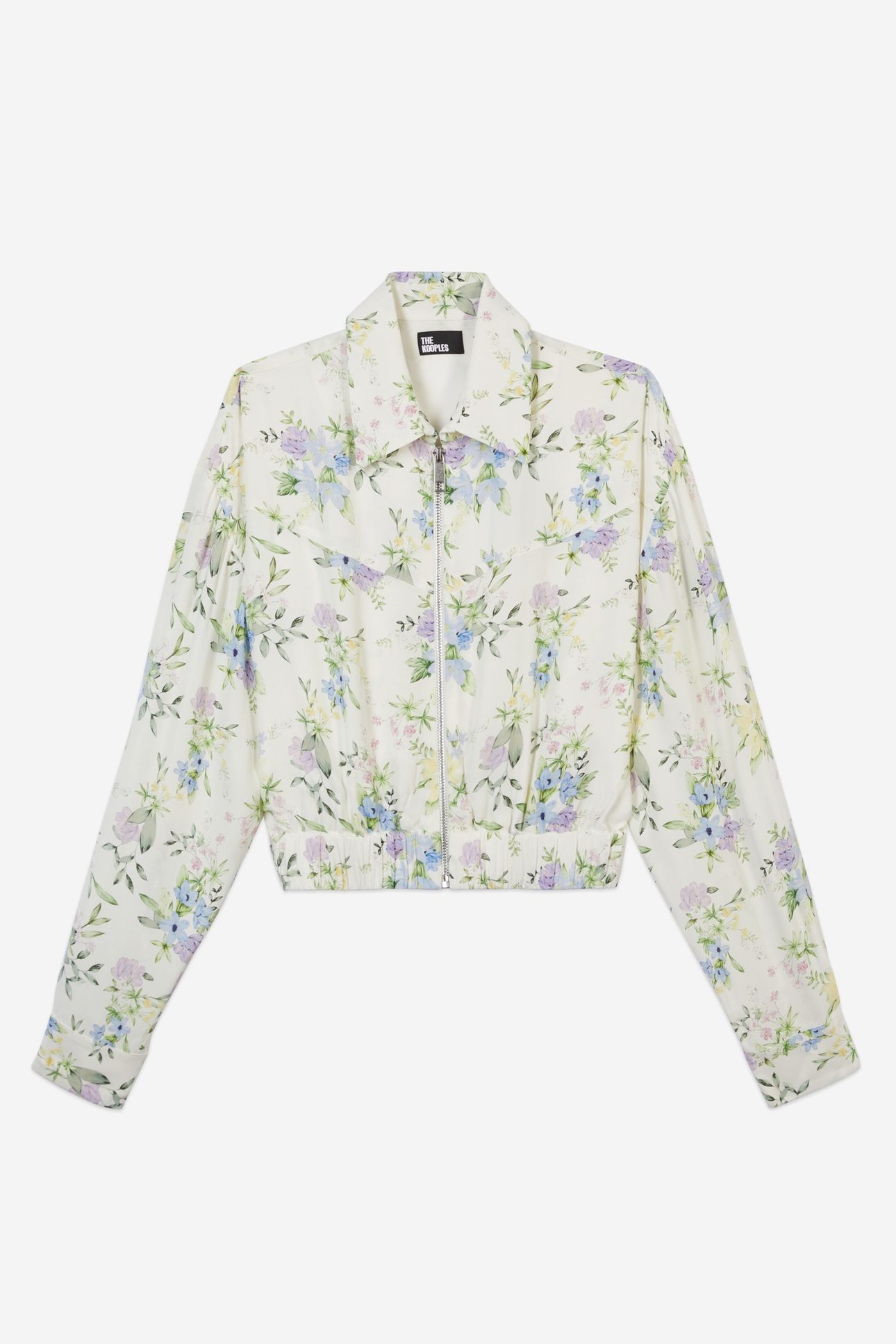 LONG-SLEEVED SHIRT W ELASTICATED ZIP WAIST LIGHTBLUE/WHITE 5