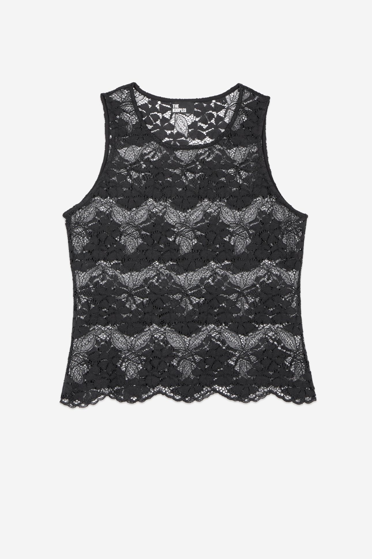 STRETCH LACE STRAPS TOP BLACK 3