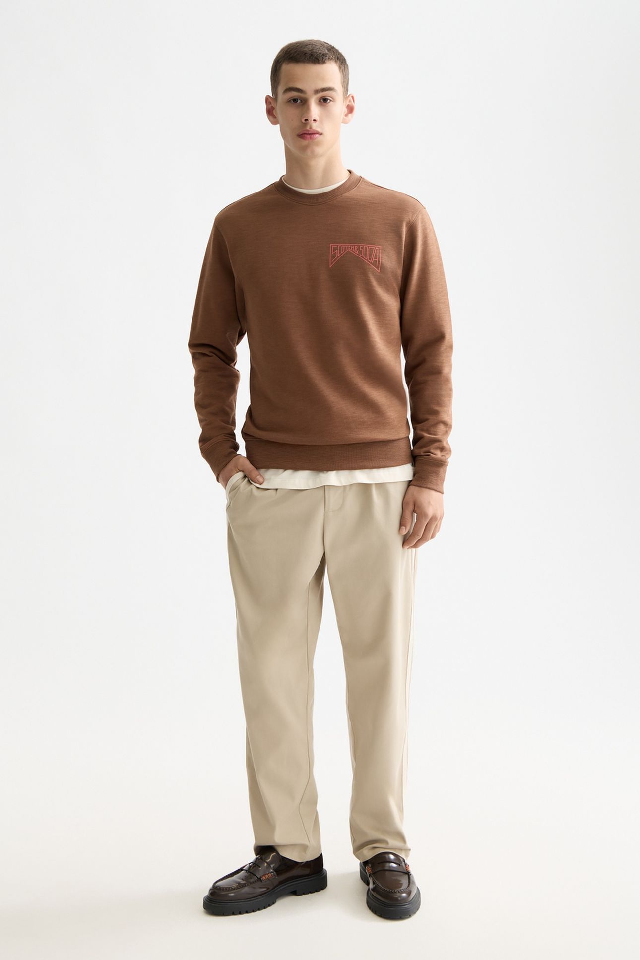 LEFT CHEST LOGO SWEATSHIRT SOFT SILT 2