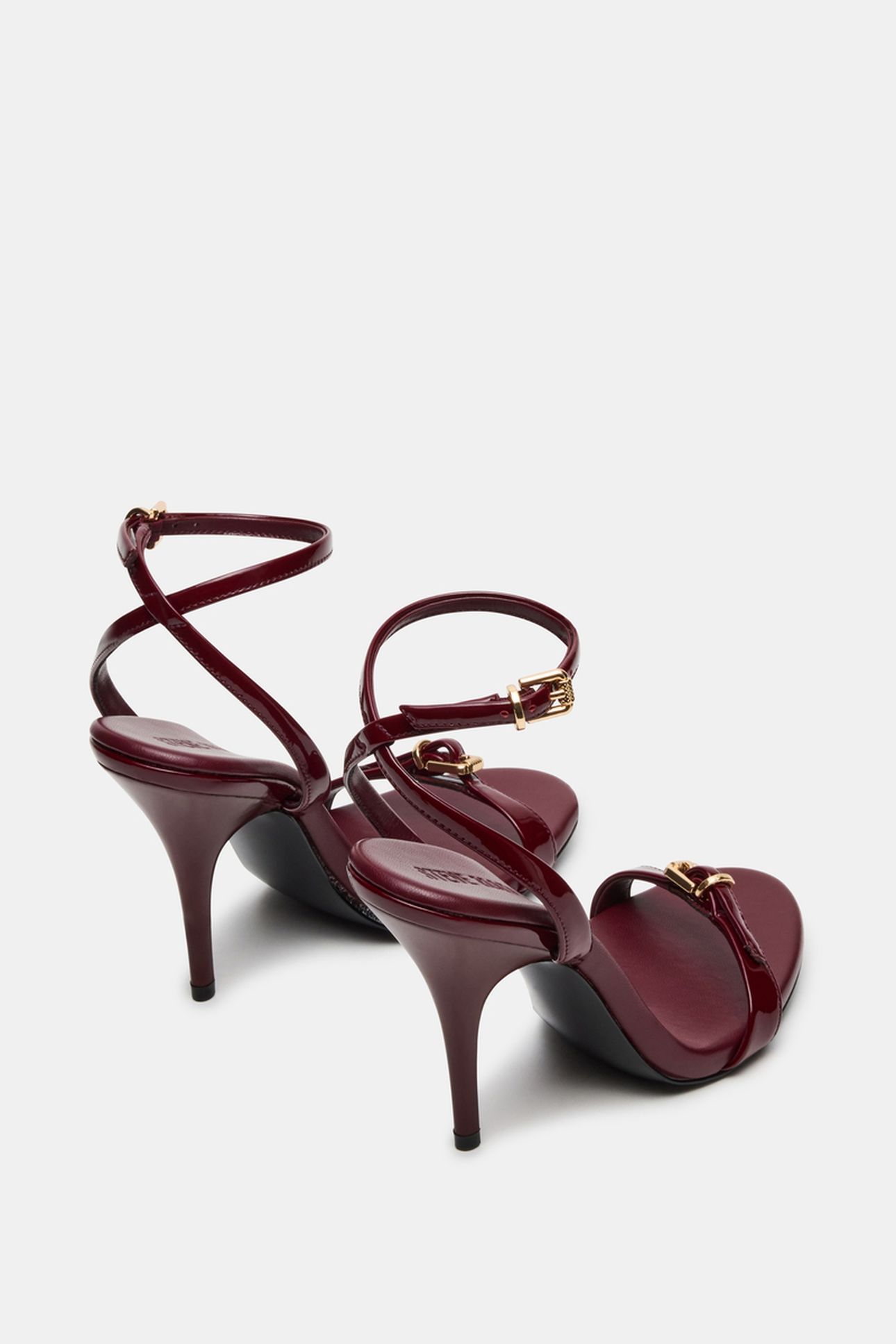 FOXX SANDALS BURGUNDY PATENT 3