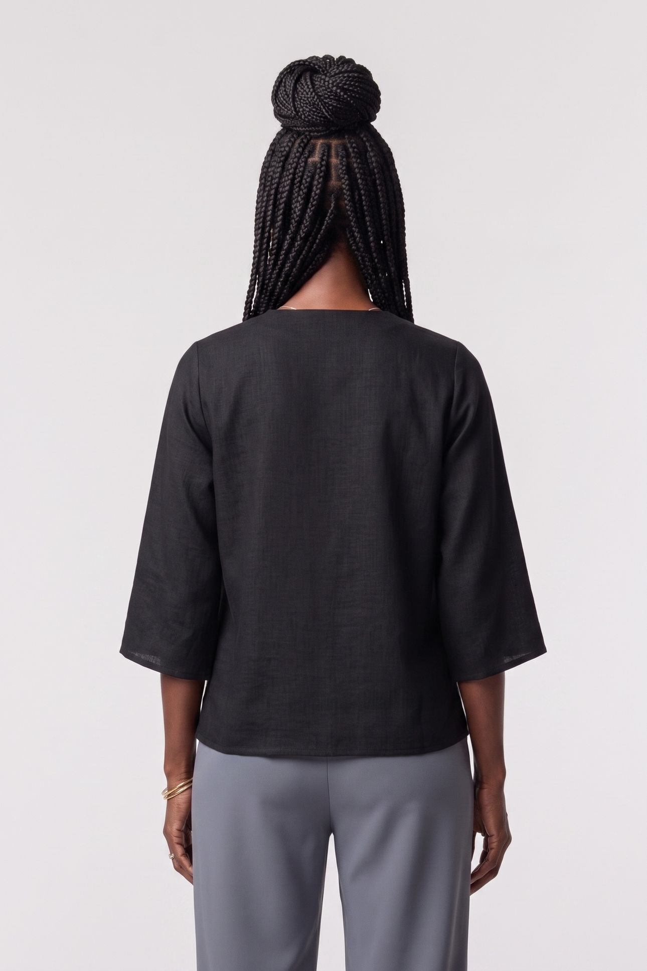 HYSS TUNIC BLOUSE BLACK 2